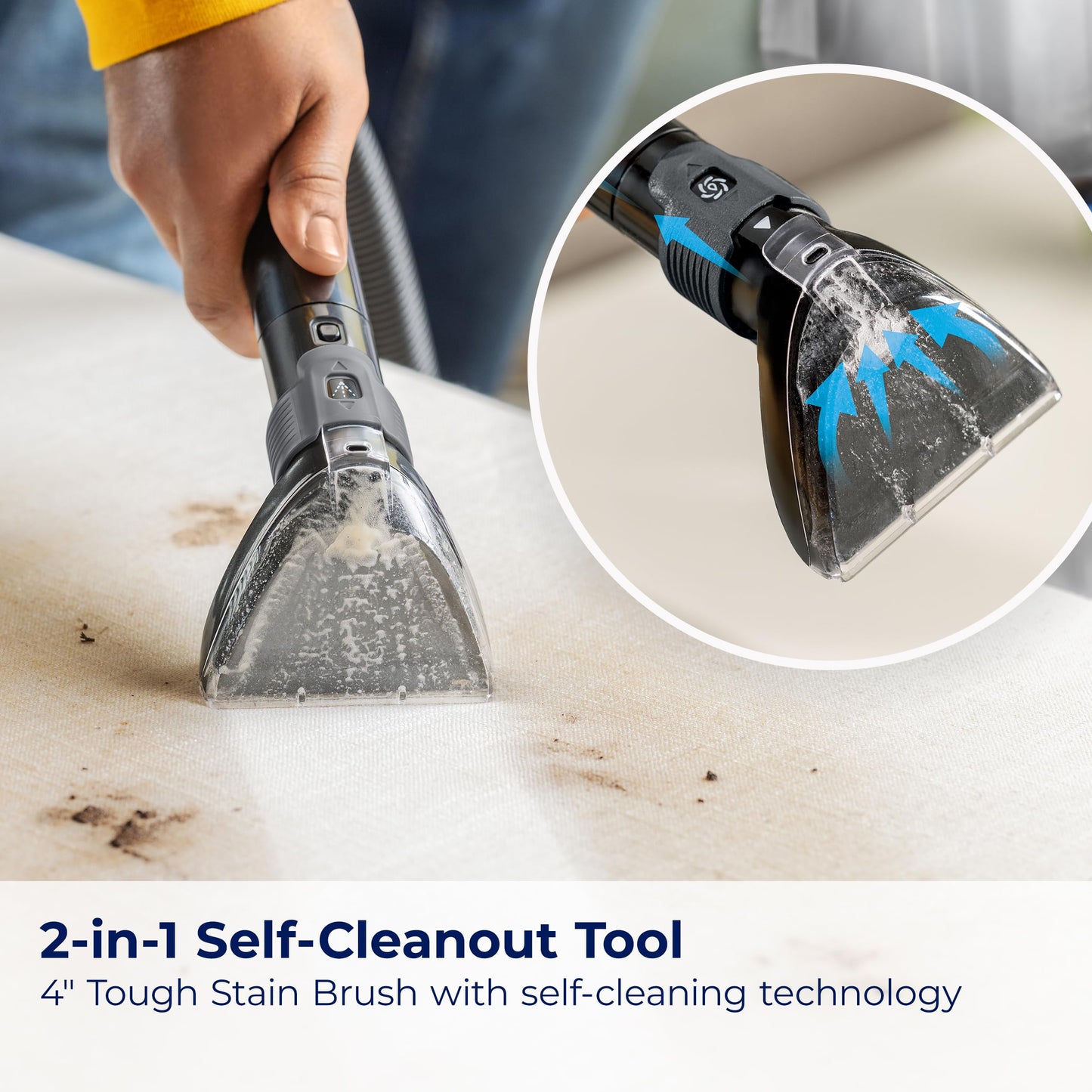 BISSELL TurboClean PET, limpiador vertical de alfombras y tapicería, 3948