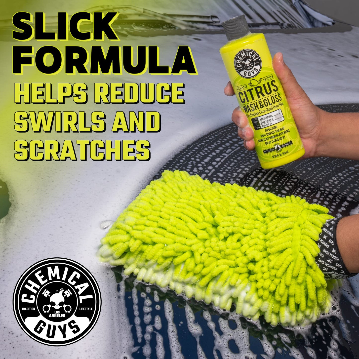 Chemical Guys Kit de Lavado de Coche Ultimate Scratch-Free Detailing Bucket and Accessories, 473ml