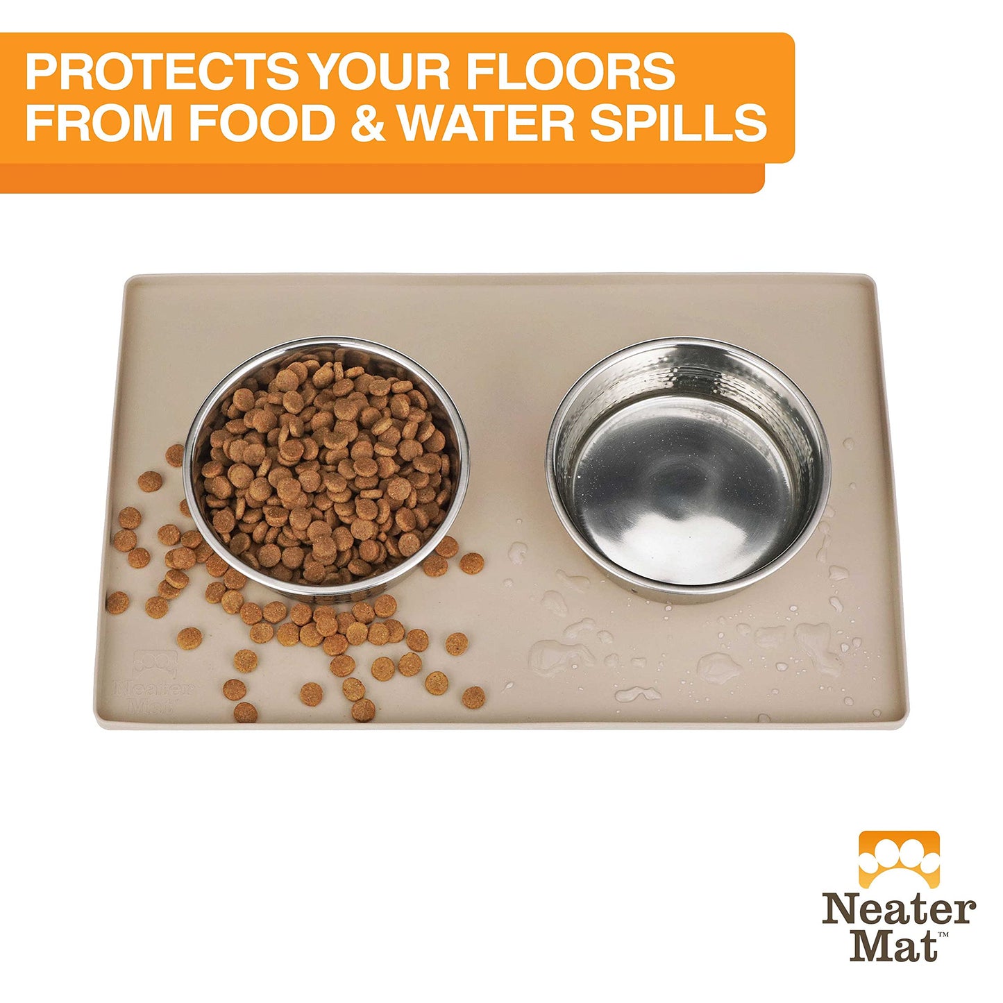 Alfombrilla Impermeable para Mascotas Neater Pet Brands Capuchino Protectora de Suelos