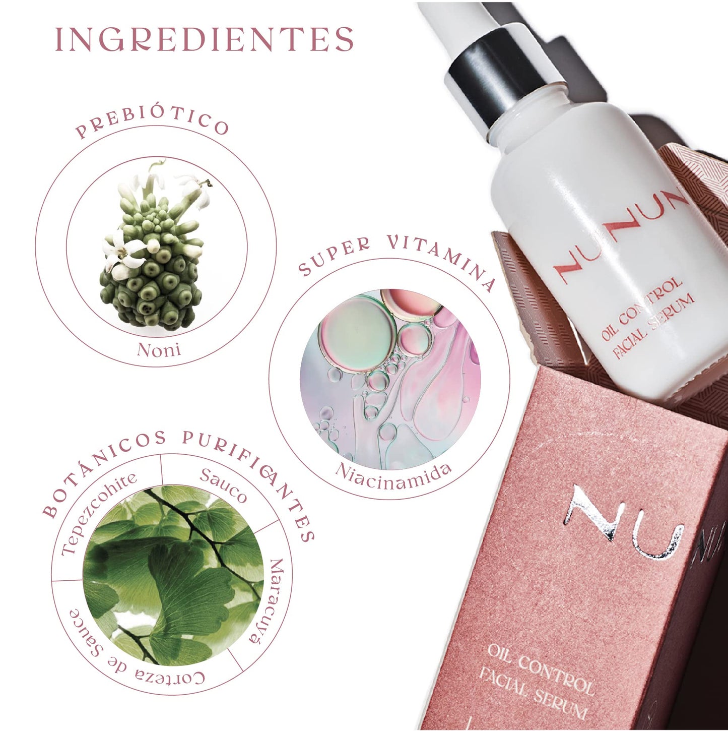 NUNUN SKIN Set Oil Control , Skin Care Control de Cutis graso