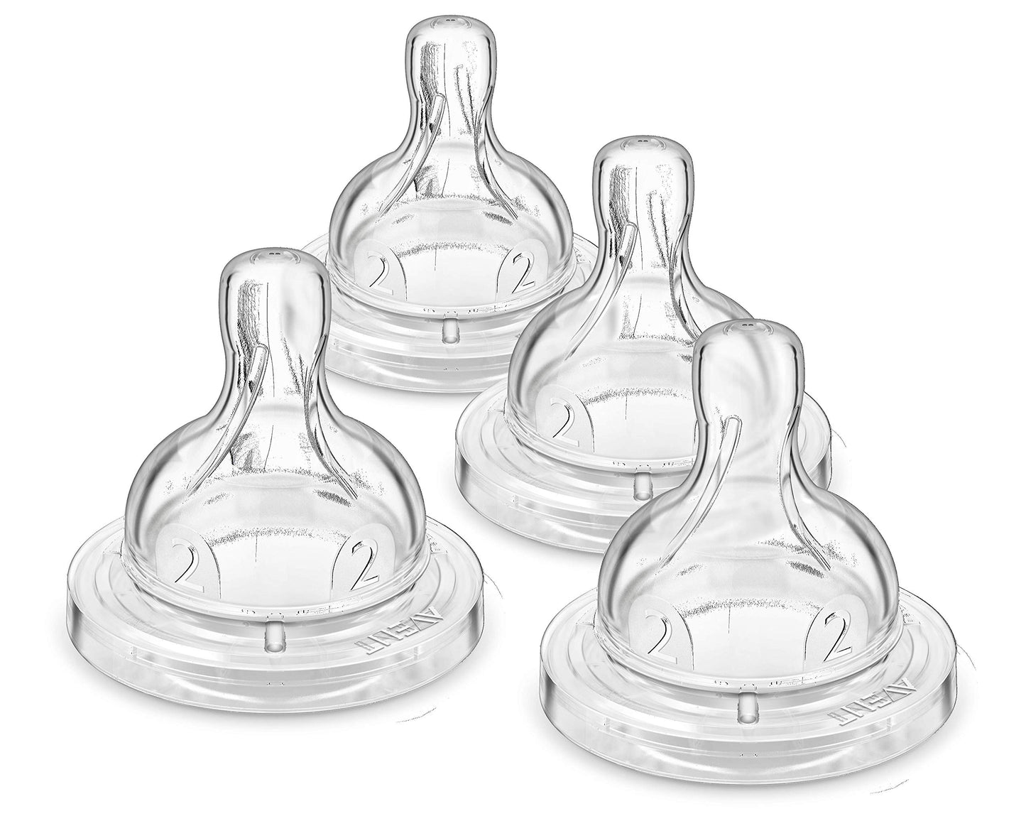 Biberón Philips Avent Anti-Colic Transparente con Tetinas de Flujo 2, para Bebé