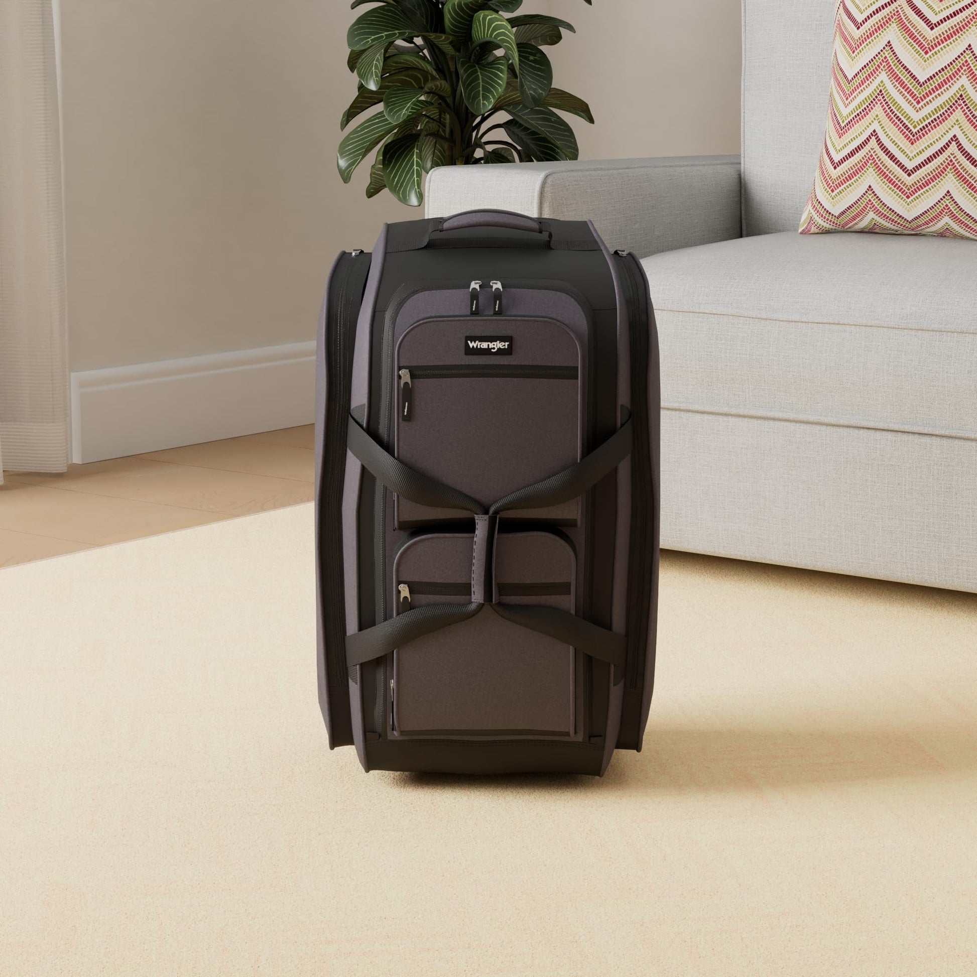 Bolsa de Viaje Wrangler Gris Antracita 30 Pulgadas con Ruedas