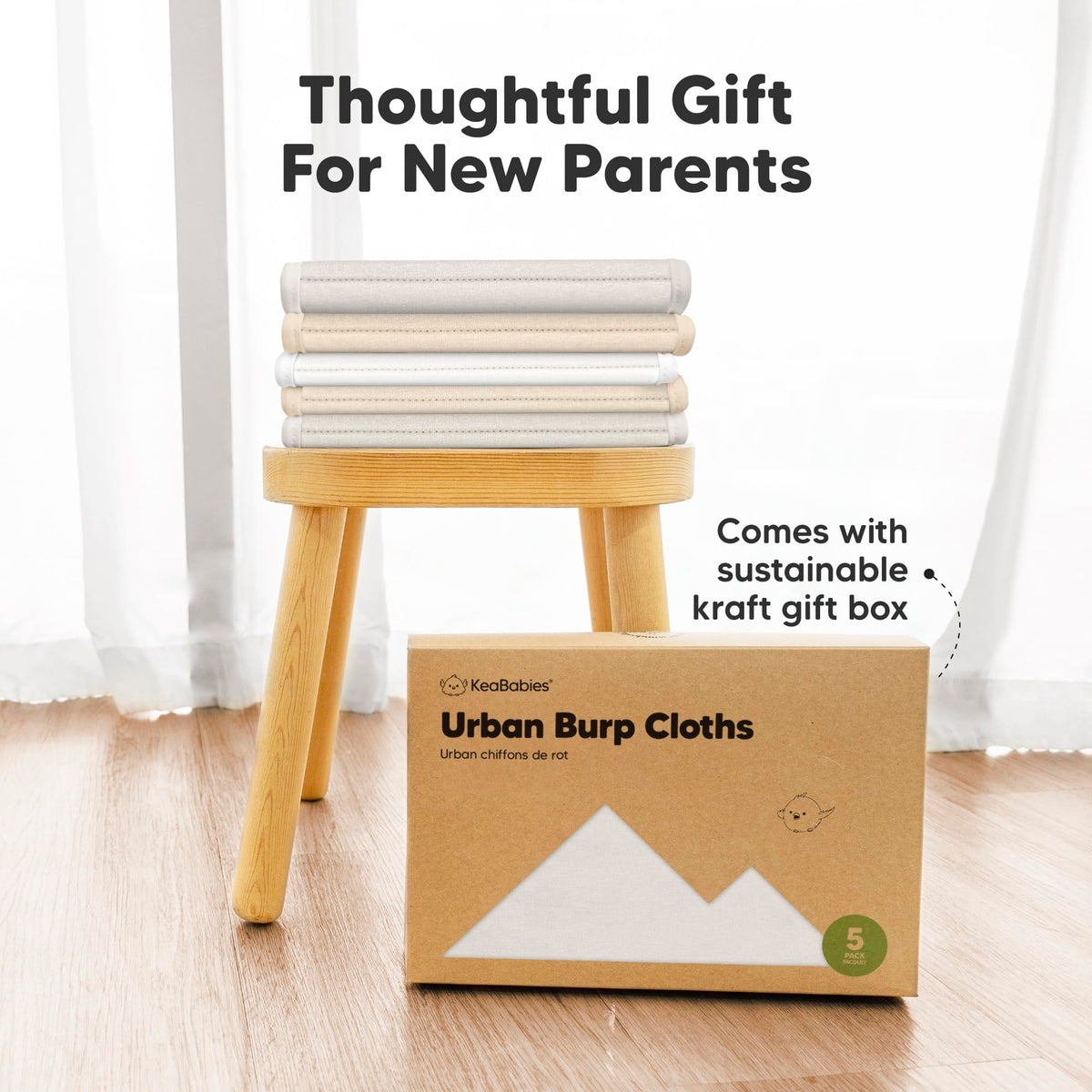 Paños Orgánicos para Eructos para Bebés y Niñas, Paquete de 5 Paños de Algodón Superabsorbentes para Bebés, Suaves y de Felpa para Escupir Recién Nacidos, Toallas de Bebé para Escupir Leche, Unisex