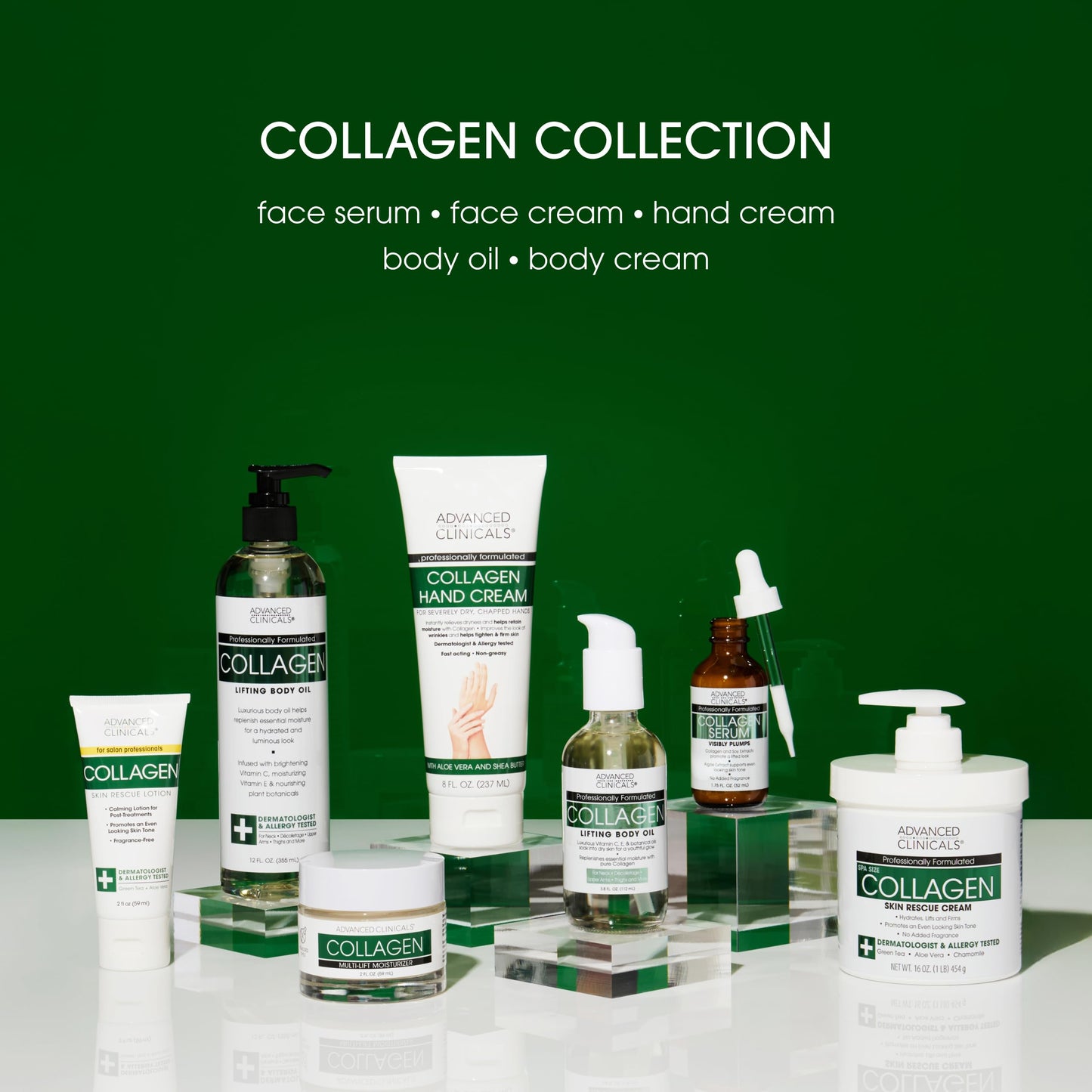 Suero facial avanzado con colágeno para rellenar instantáneamente las arrugas - Con soya y extractos de alga - Pack de 2 - 52ml - Tratamiento antiarrugas y reafirmante - ¡Compra ya!