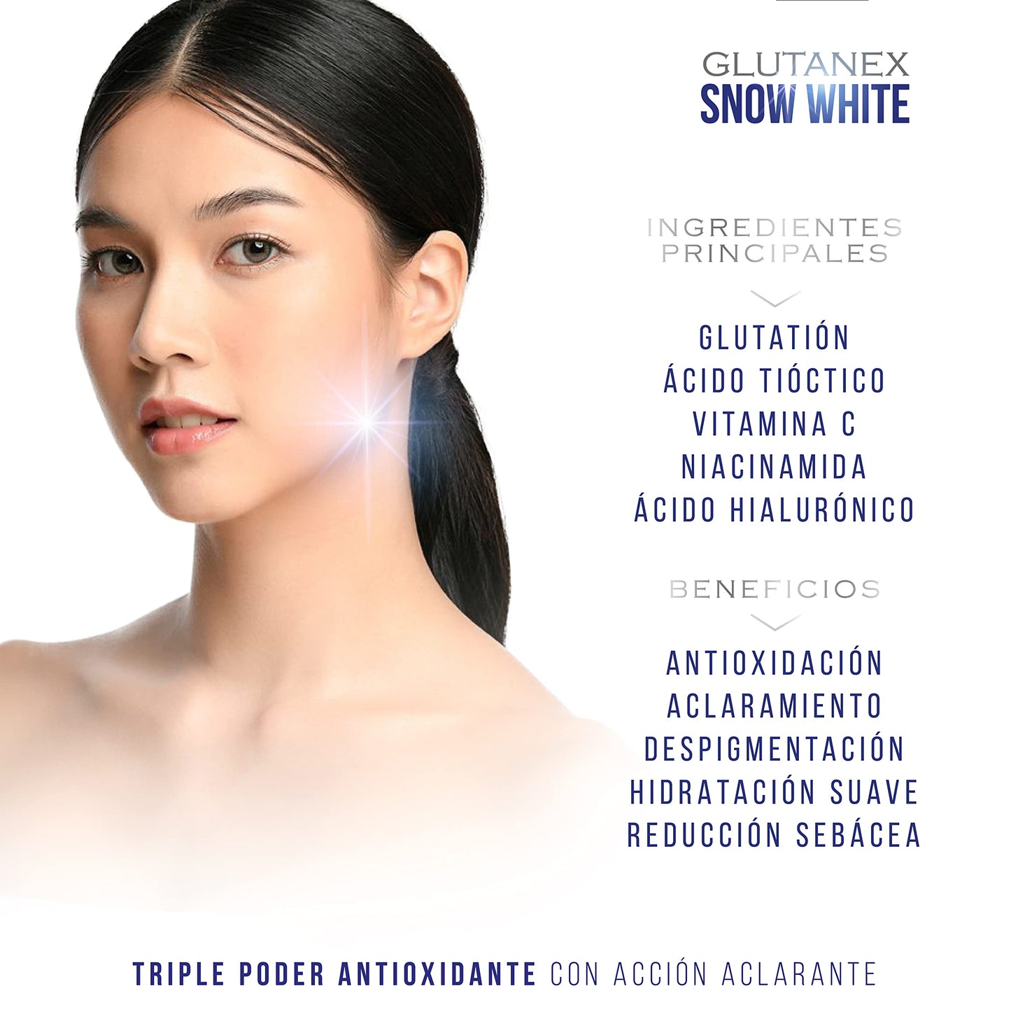 Glutanex™ Snow White CREMA ACLARANTE/Aclaramiento Instantáneo, Antioxidación, Despigmentación, Hidratación, Reducción Sebácea/De Corea del Sur