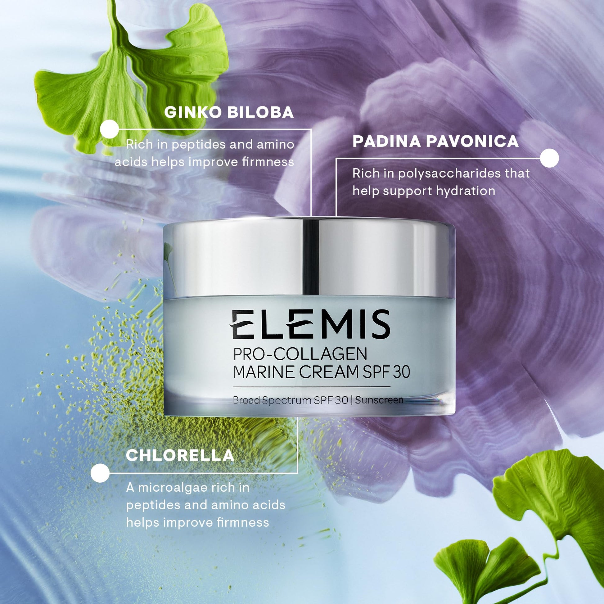 ELEMIS Pro-Collagen Marine Cream, Anti-Wrinkle Daily Face Lotion, Hydrating Ultra-Light Gel-Cream Day Moisturiser Leaves Skin Smooth, Glowing and Rejuvenated, Suitable For All Skin Types