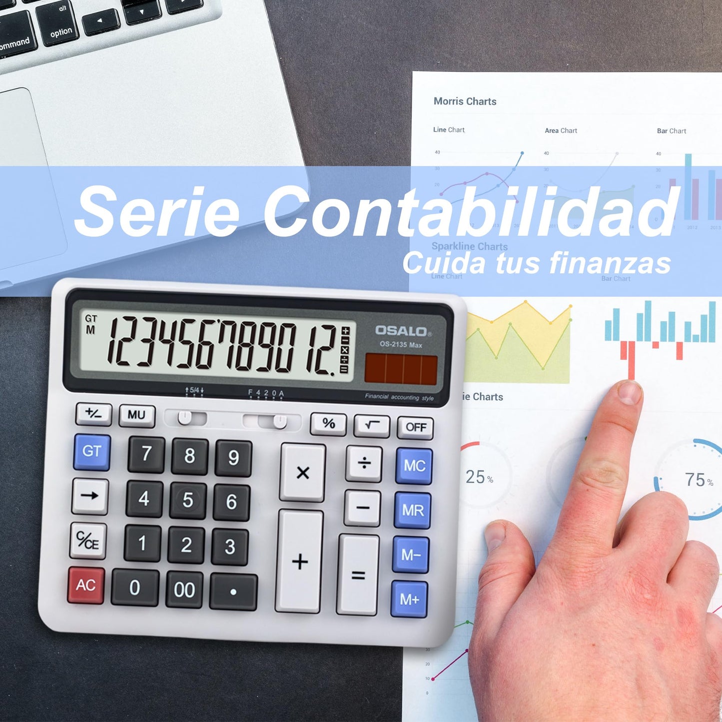 Calculadora de Escritorio Pendancy LCD Extra grande botón de Respuesta Gigante