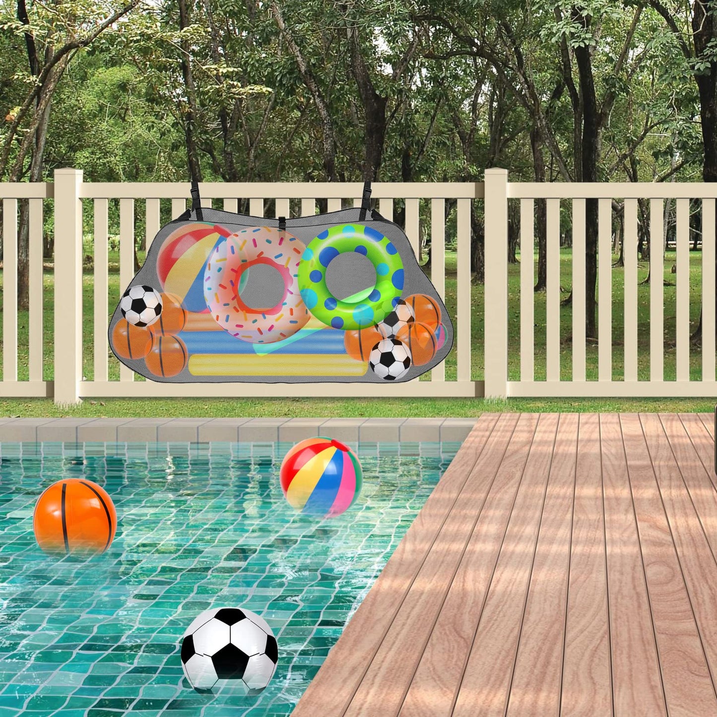 Bolsa de Almacenamiento Profully Negro para Flotadores y Accesorios de Piscina