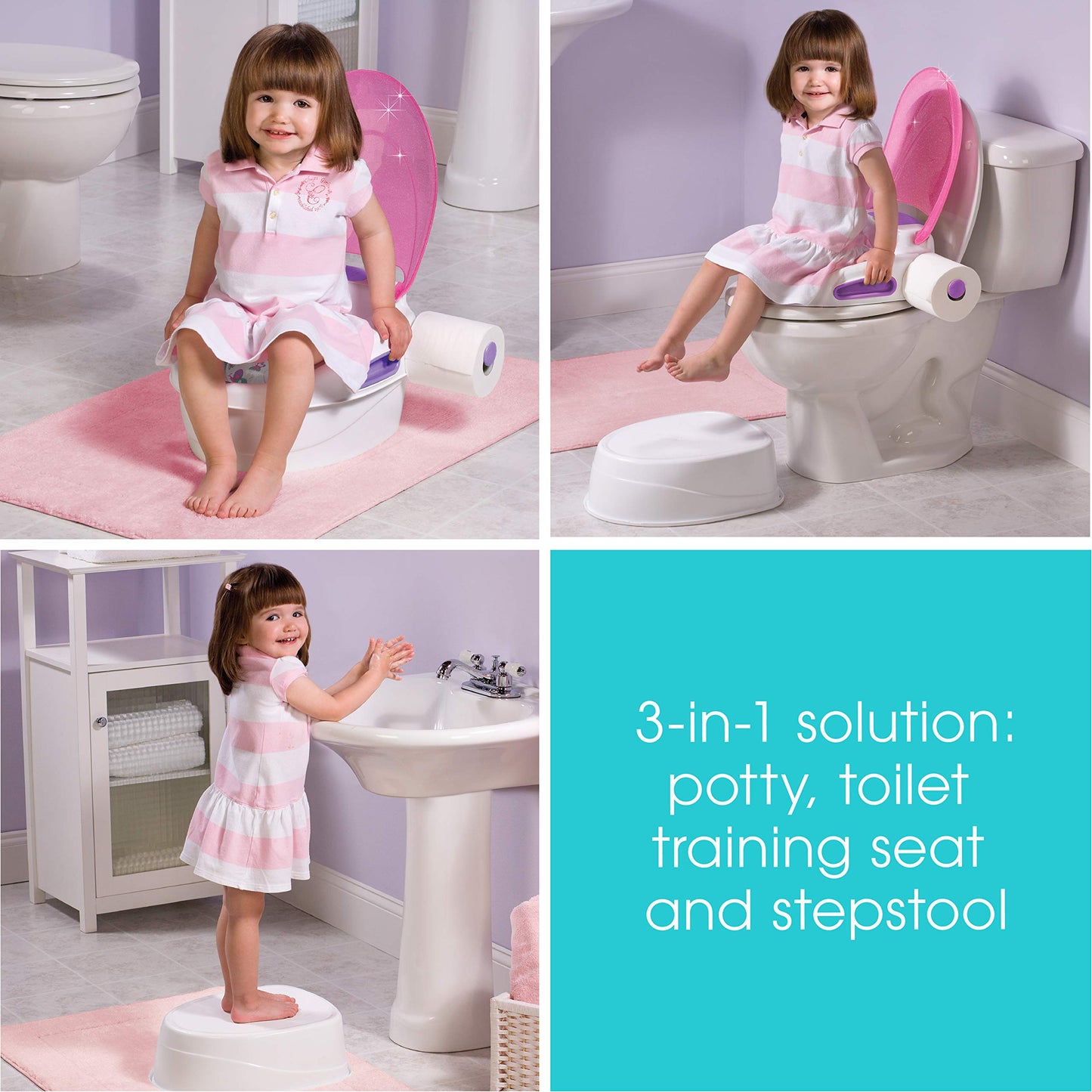 Entrenador de Baño Summer Morado para Niña