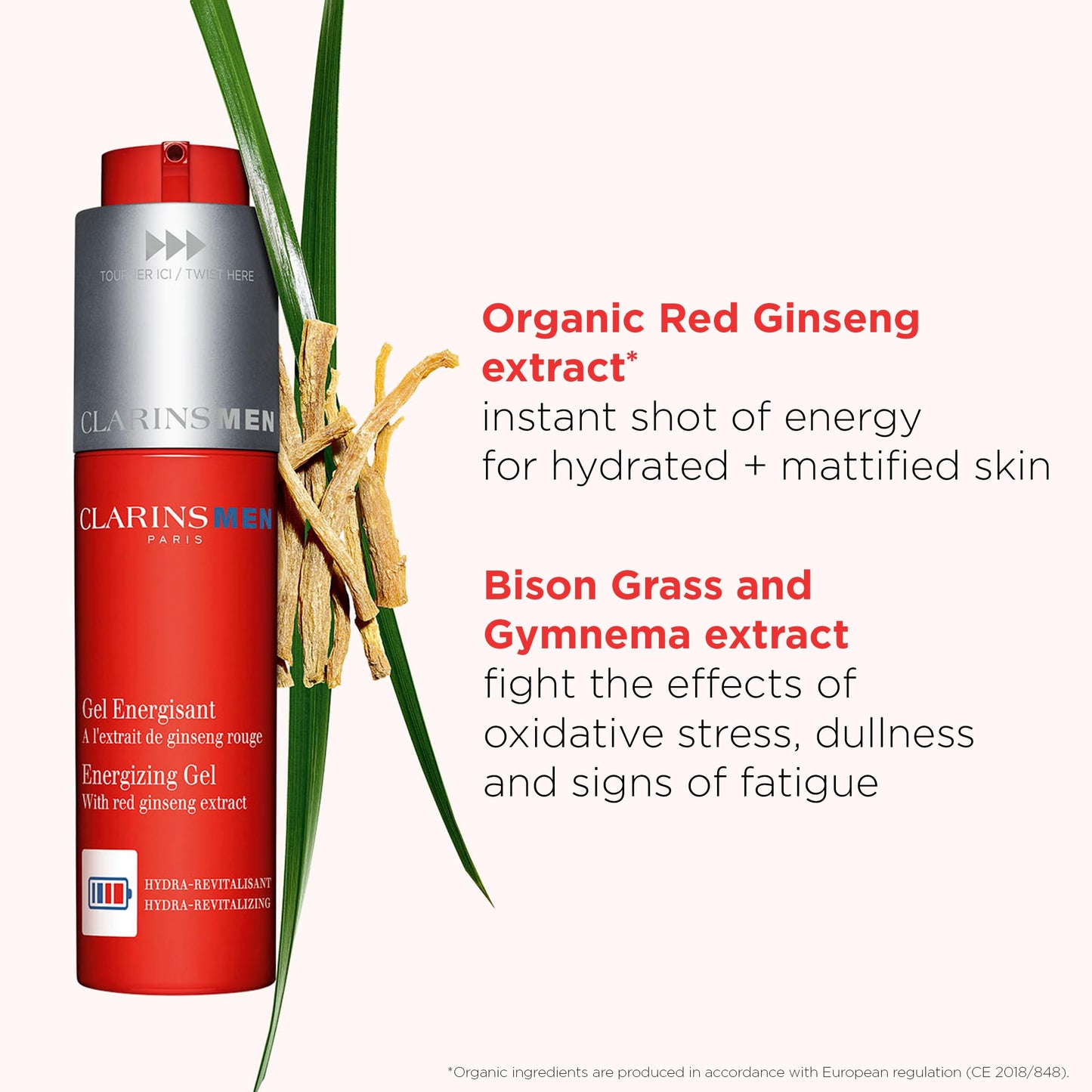 Clarins Gel Hidratante Energizing Gel With Red Ginseng Extract - 50 ml