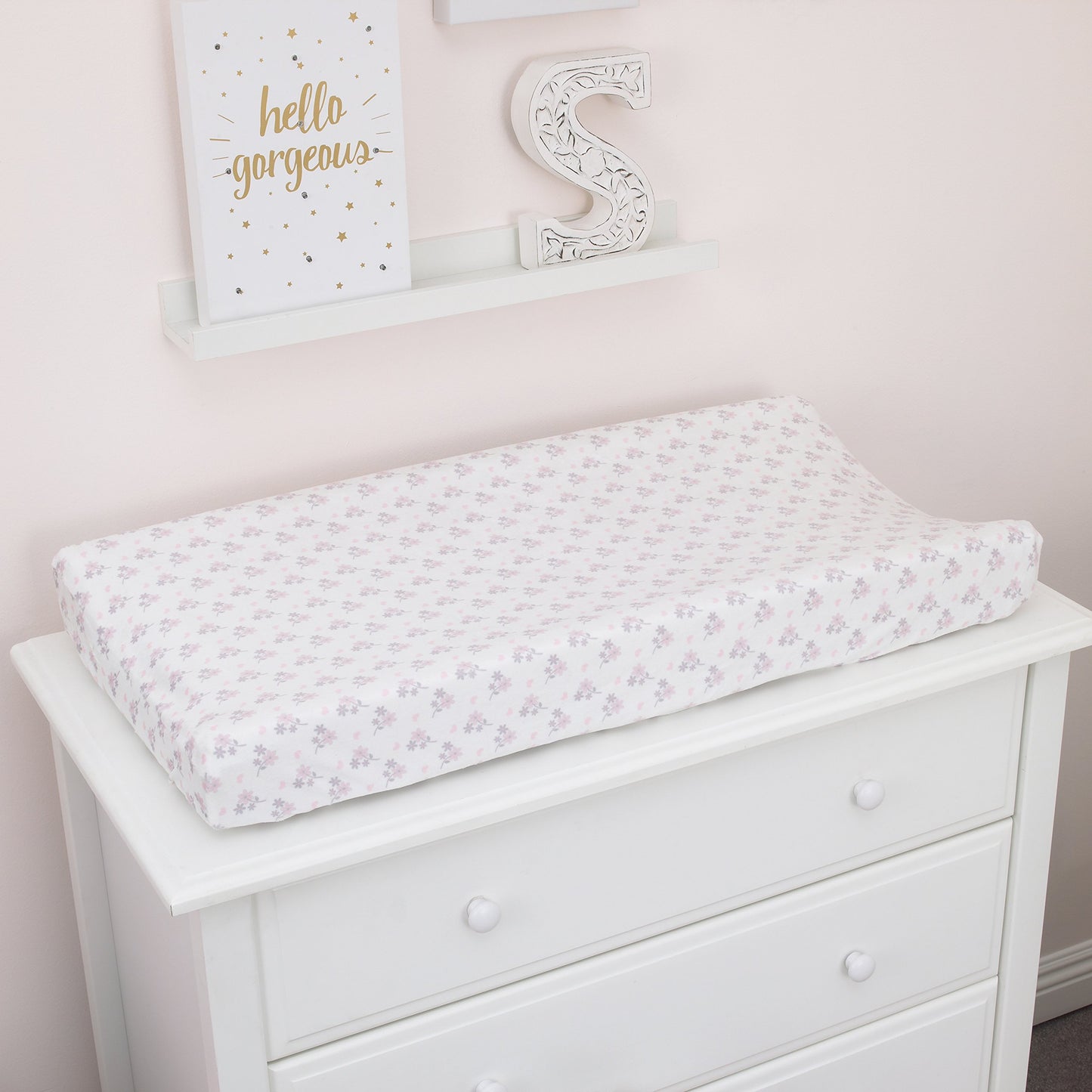 Funda para Cambiador NoJo Rosa Plateada y Blanca con Diseño de Bailarina