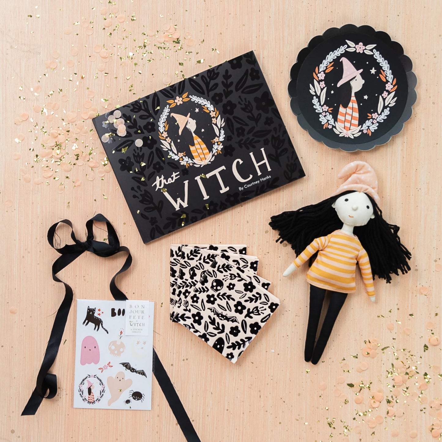Bonjour Fete - Platos desechables, platos para pasteles, platos de postre, Halloween para niños, decoraciones | 8.5 pulgadas de profundidad (paquete de 8)