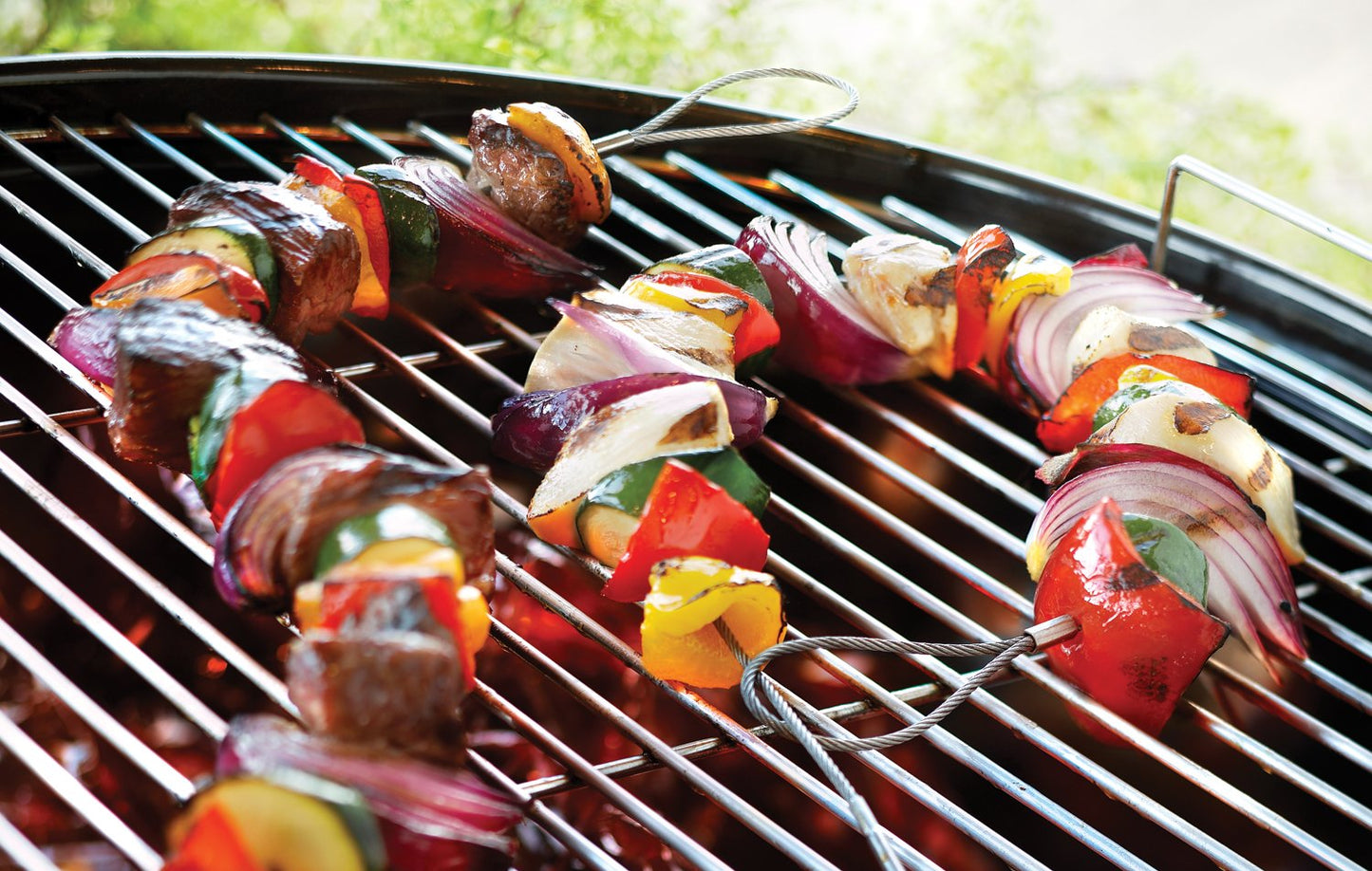 Brochetas Flexibles Outset Acero Inoxidable para Barbacoa 30 Pulgadas Juego de 4