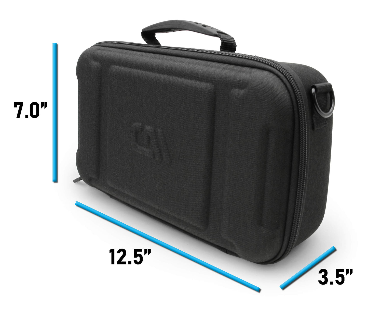 CASEMATIX Funda de viaje compatible con Audio-technica AT-SB727 Tocadiscos portátil Sound Burger reproductor de discos de vinilo – Incluye funda de transporte solo con asa y correa para el hombro,