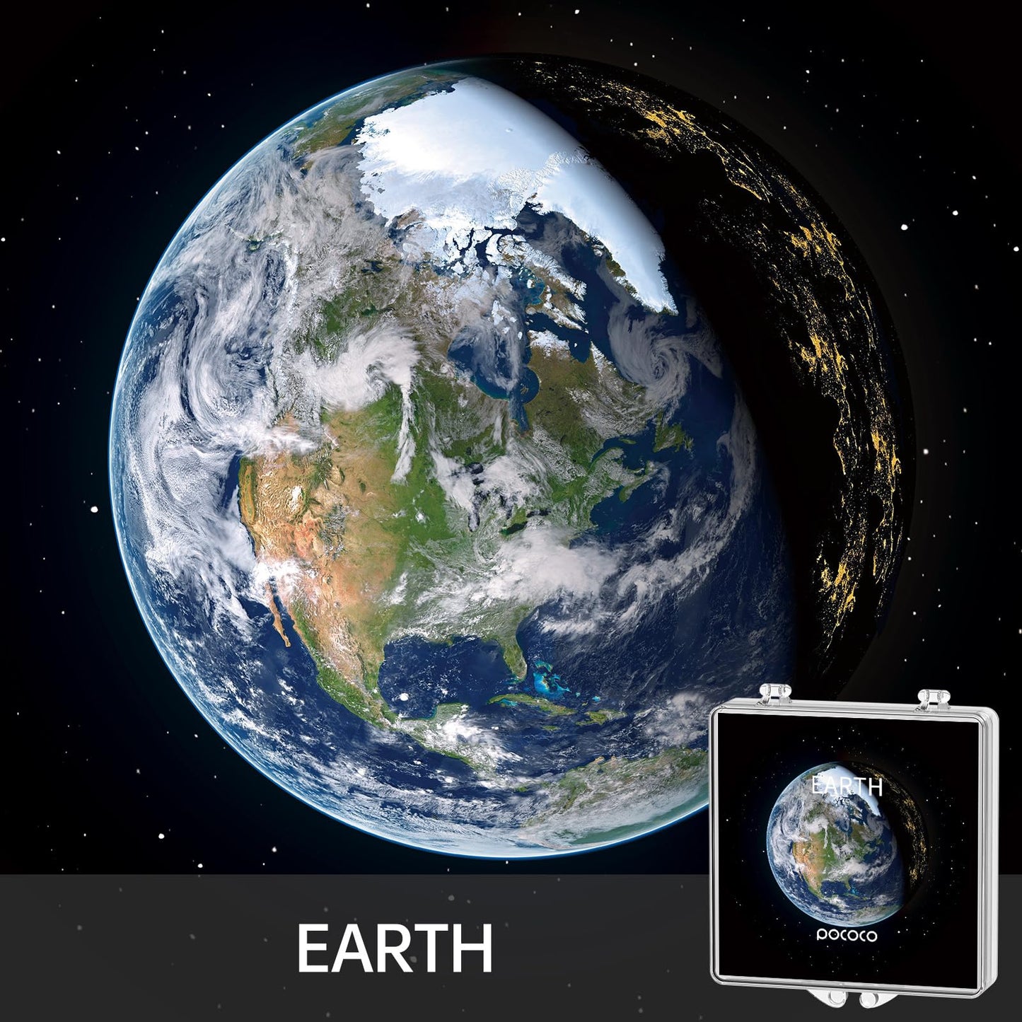 Discos Realistas Solar System - Discos para el Proyector de Estrellas POCOCO Galaxy Lite Home Planetarium, 8 Piezas, Ultra HD 5k (8 Discos)