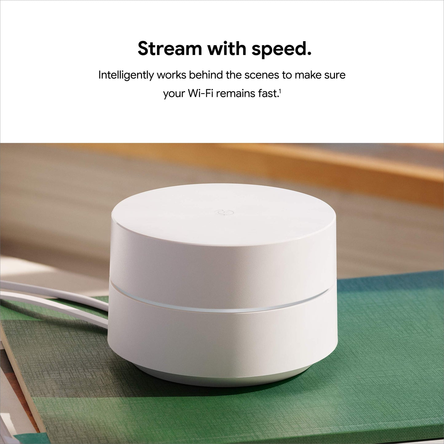Google WiFi AC1200 - Sistema WiFi de Malla - Enrutador WiFi - Cobertura de 1500 pies Cuadrados - 1 Paquete