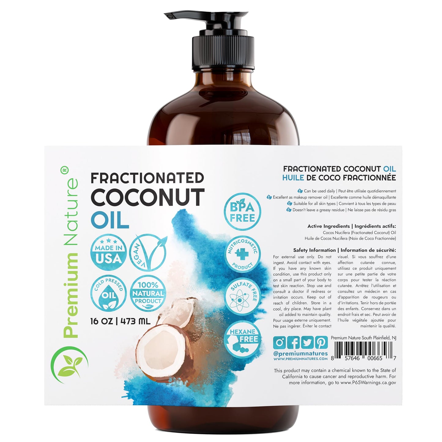 Aceite de Coco Orgánico para Cabello y Piel - Certificado y con Envío Gratis - ¡Oferta Especial!
