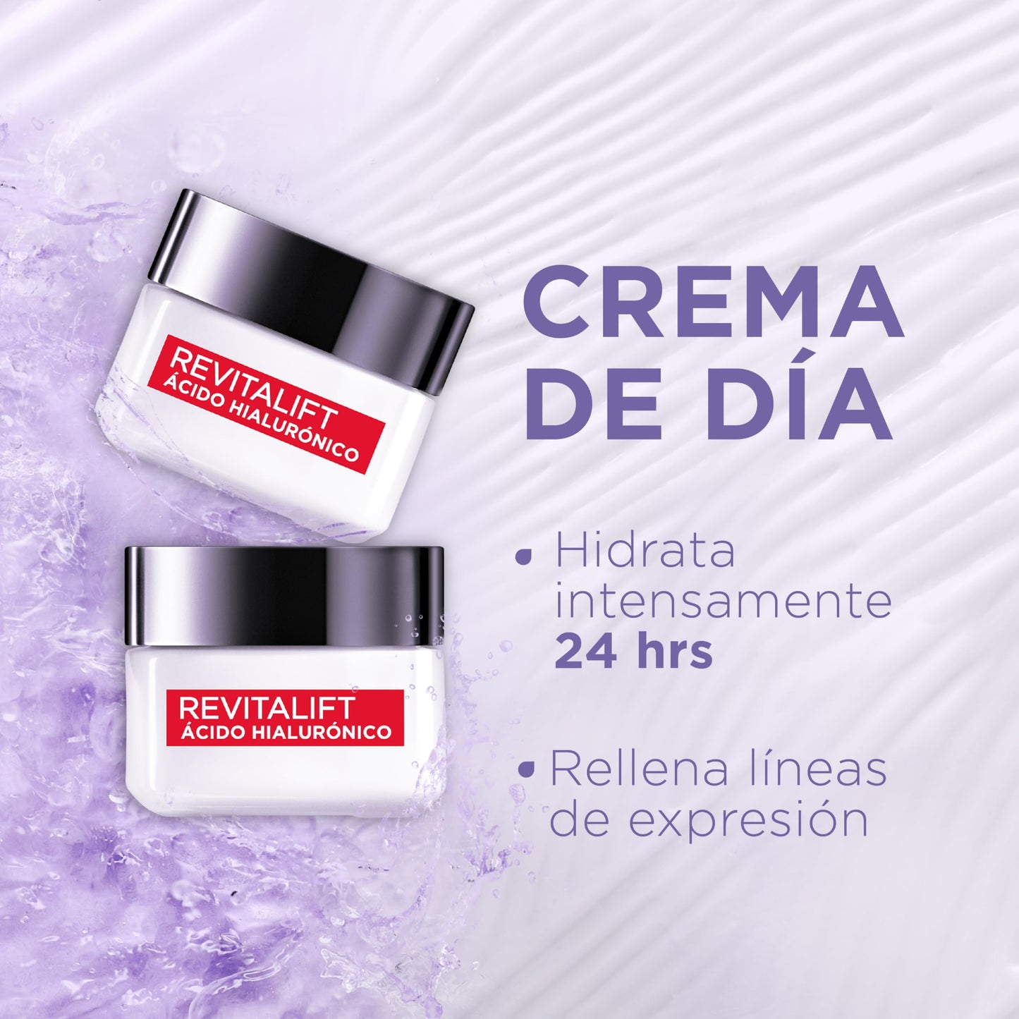 L'Oréal Paris Kit Revitalift Ácido Hialurónico: Serum Facial + Crema de Día + Crema de Noche