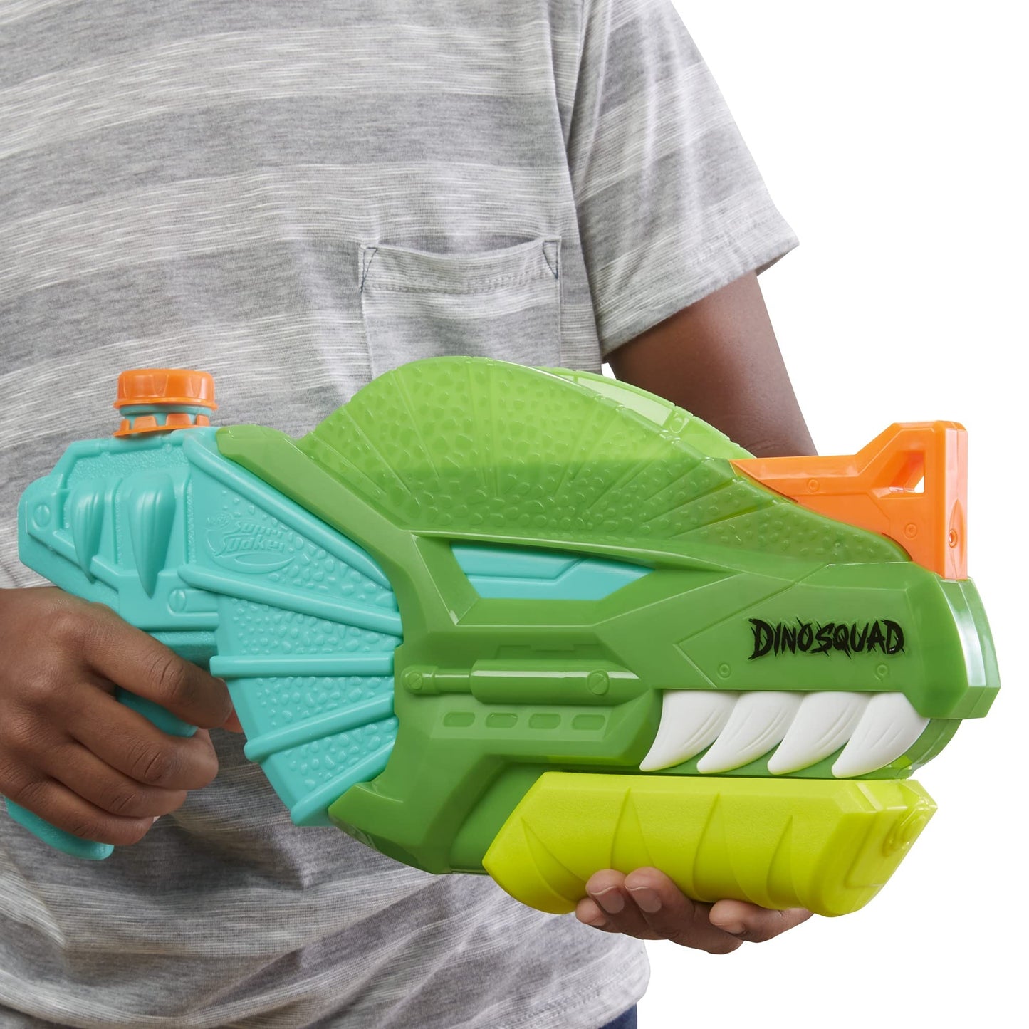 Lanzador de Agua Nerf Super Soaker DinoSquad Dino-Soak para Juegos acuáticos