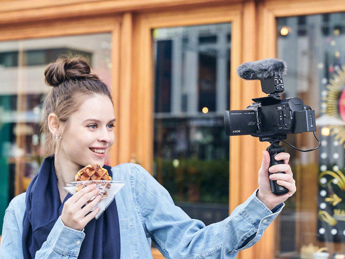 Tripié Sony GP-VPT1 Negro con Control Remoto para Cámaras Alpha, Cyber-Shot y HandyCam