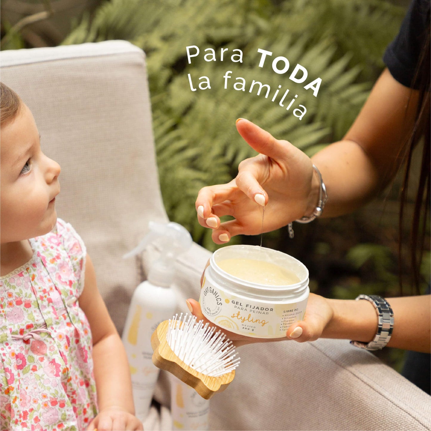 OH! GANICS Gel Fijador para Peinar a tu Bebé 200 gr