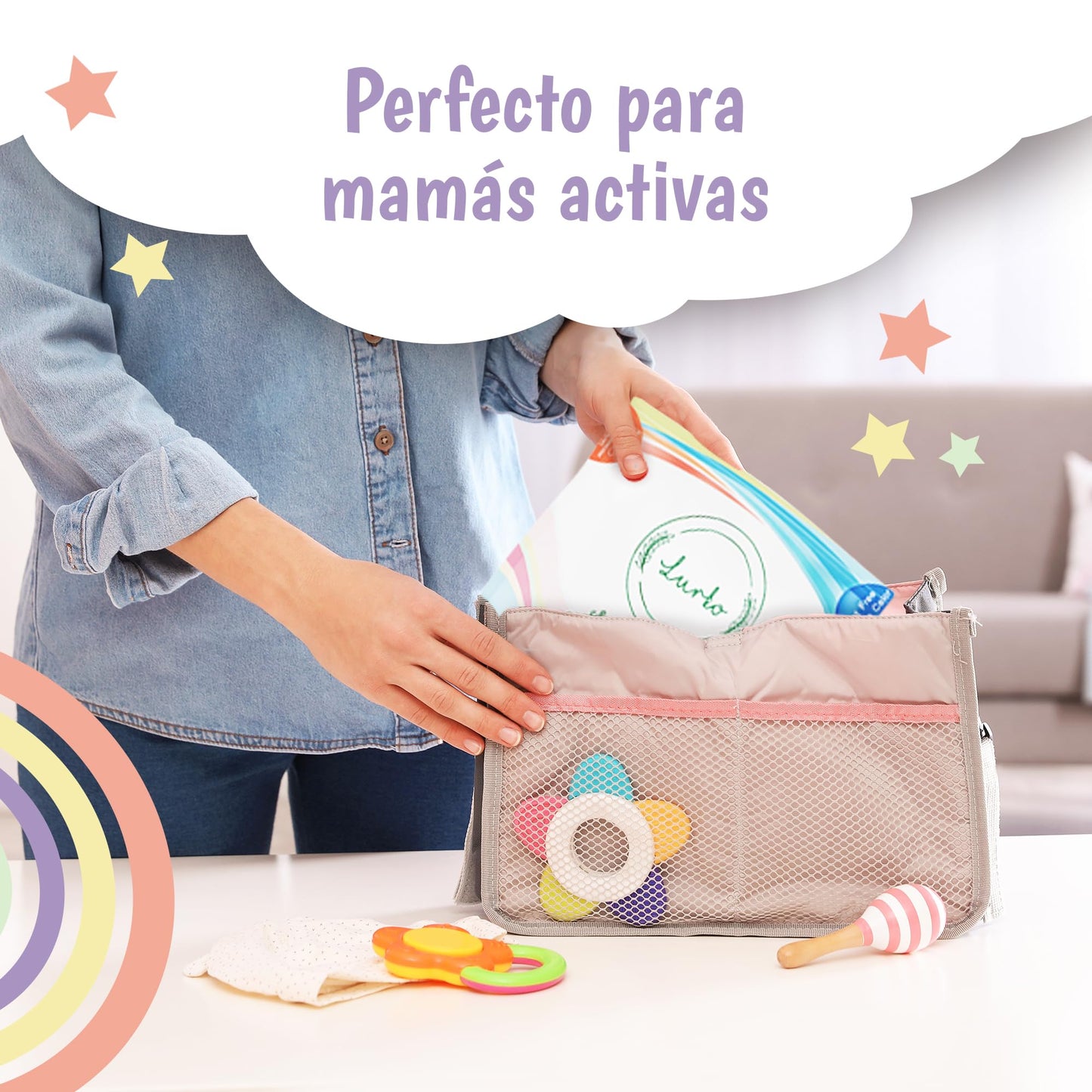 Lurko Esterilizador de Biberones para Accesorios de Extracción de Leche Materna Bolsas Esterilizadoras 6 Piezas Reutilizables Hasta 20 Ocasiones Libres de BPA