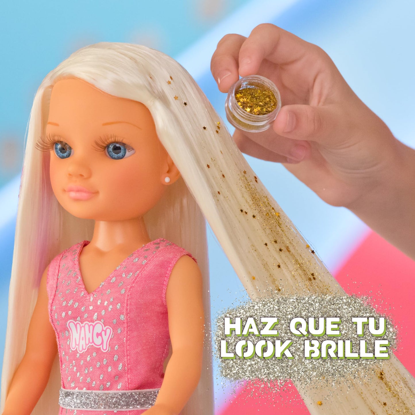 Muñeca Nancy pelo súper largo Famosa pupurina y mechas