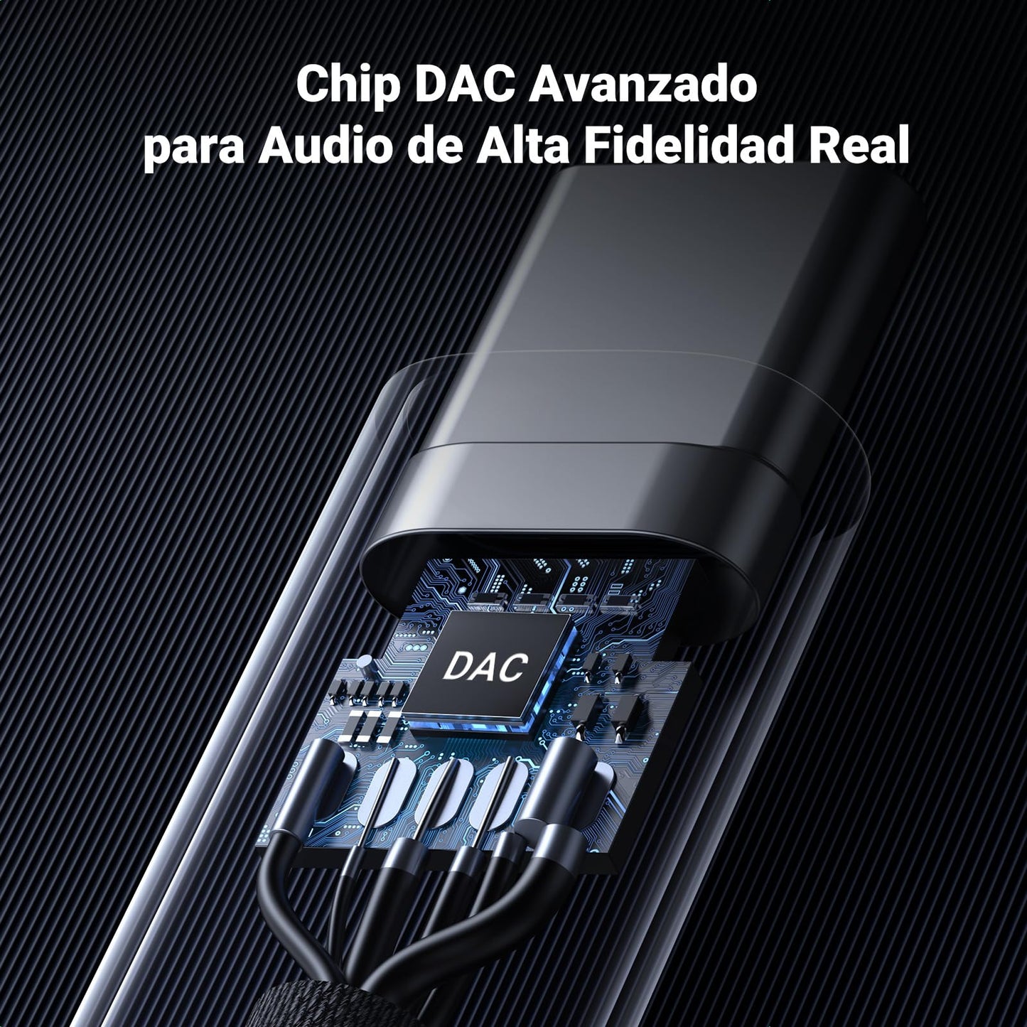 Adaptador USB C a Jack 3.5 mm UGREEN Hi-Res Compatible con iPhone y Galaxy