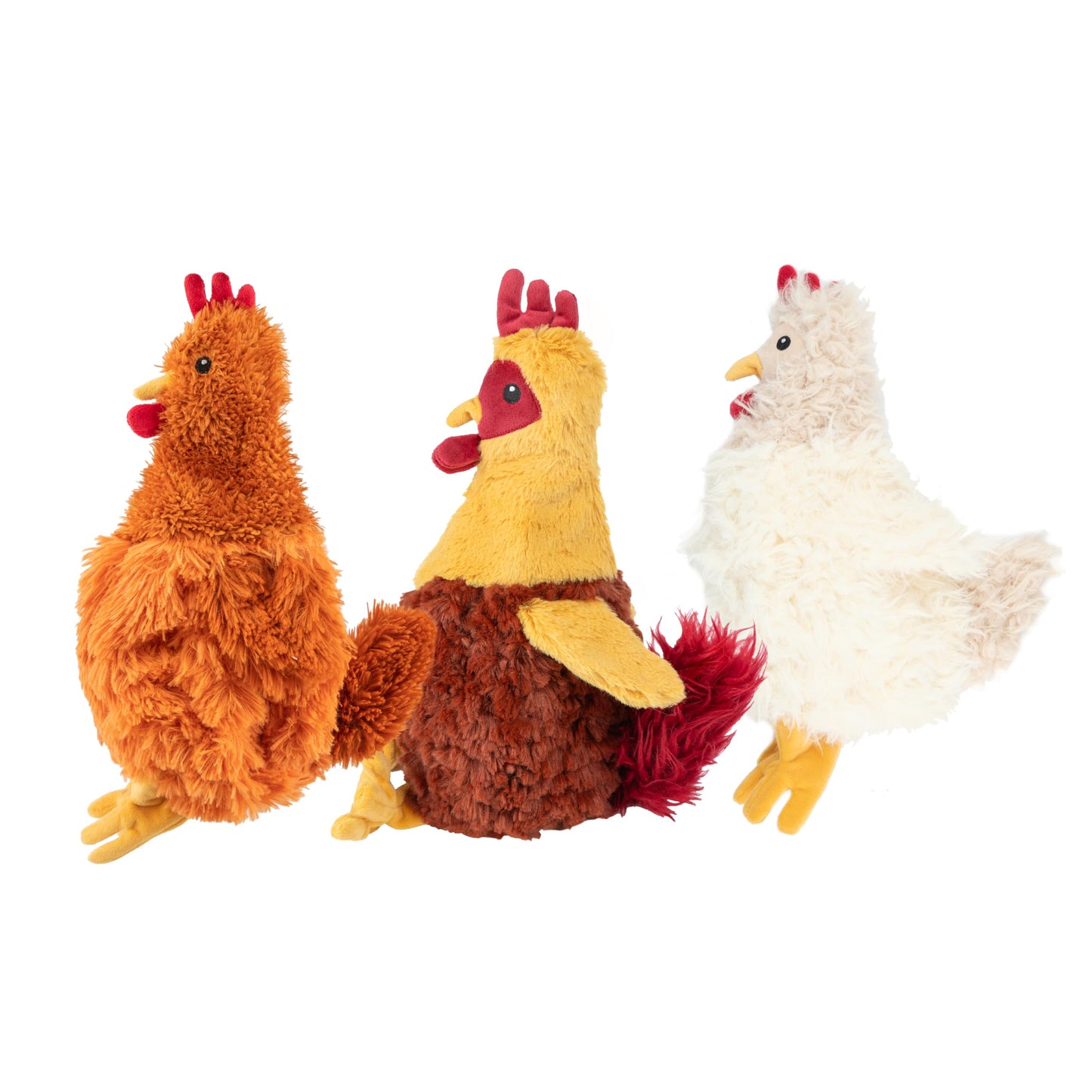 Best Pet Supplies - Juguetes de Peluche para Perros de Pollo Arrugado para Juegos interactivos, Cachorros y Adultos Mayores, Forma de Juguete de Pollo Colorido, Lindo y mimoso, Pollo Arrugado (café)