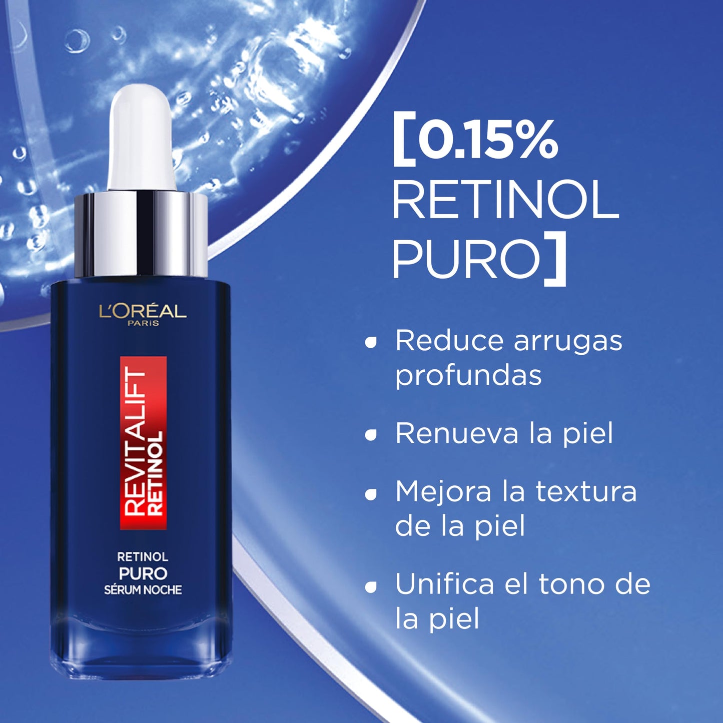 L'Oréal Paris Sérum de Noche Revitalift Retinol Puro, 30ml