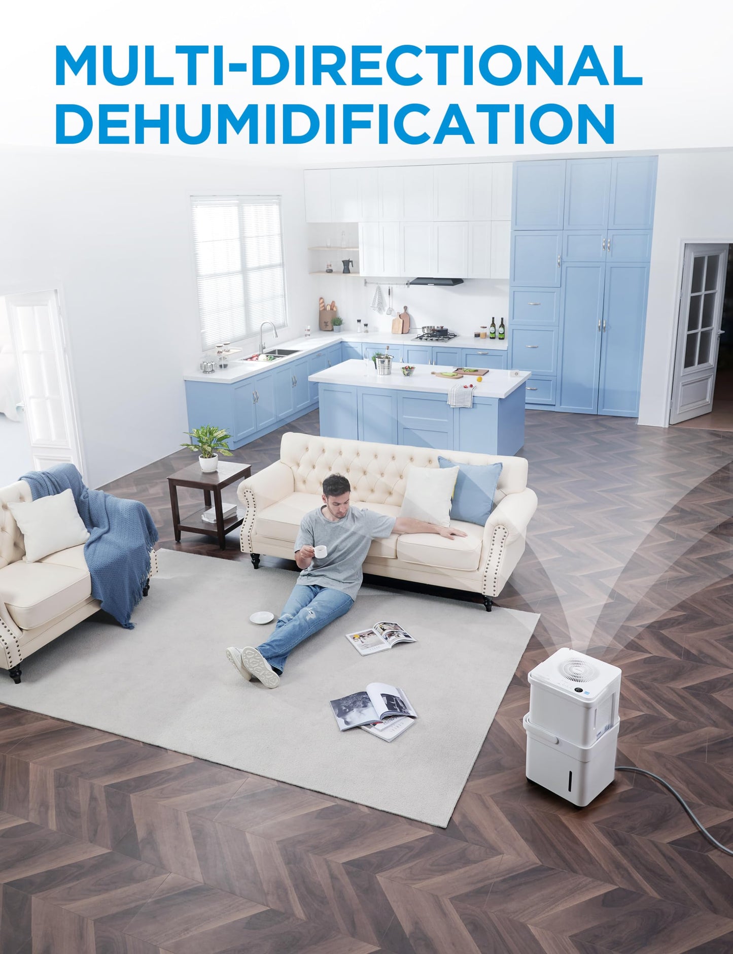 Deshumidificador Midea Blanco Certificado Energy Star con Filtro de Aire Reutilizable
