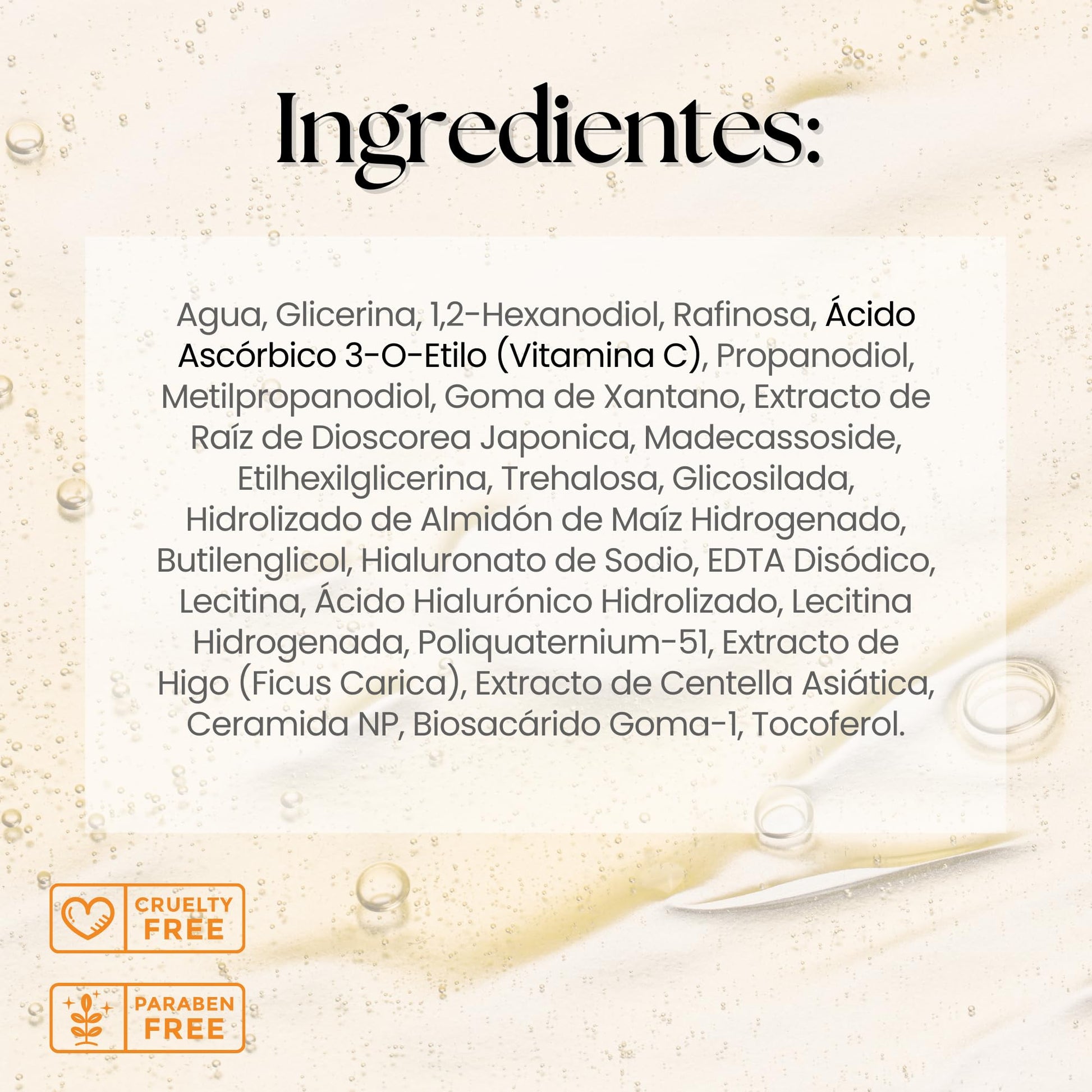 Sqin Luxiena Korean Serum de Vitamina C 2% y Ácido Hialurónico Facial. Aclara la Piel, Antimanchas facial + Antiarrugas + Antioxidante, Suero Facial de Día Vitamina C y Vitamina E, Skincare Coreano Vegano 32ml.