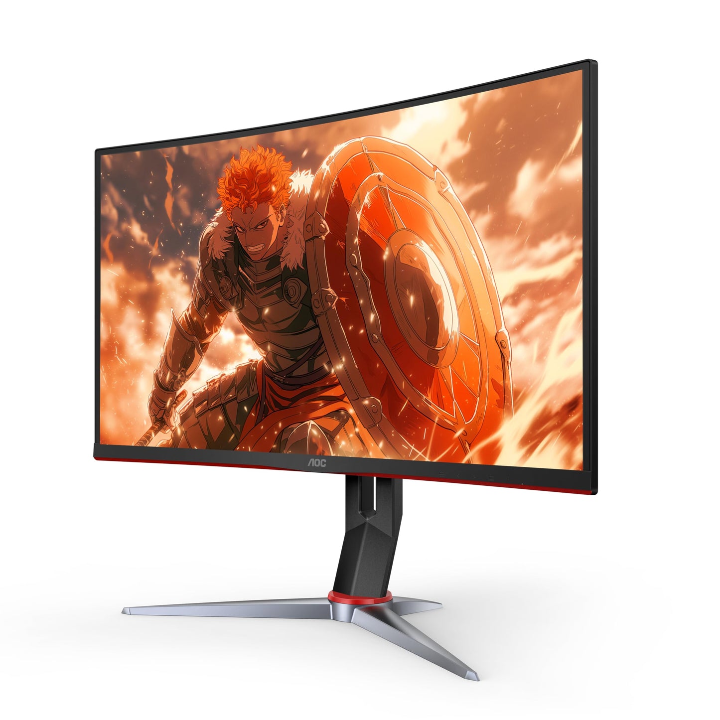 AOC C27G2Z Monitor de juego ultra rápido sin marco curvo de 27 pulgadas, FHD 1080p, 0,5 ms 240 Hz, FreeSync, HDMI/DP/VGA, altura ajustable, 3 años de garantía de píxeles muertos