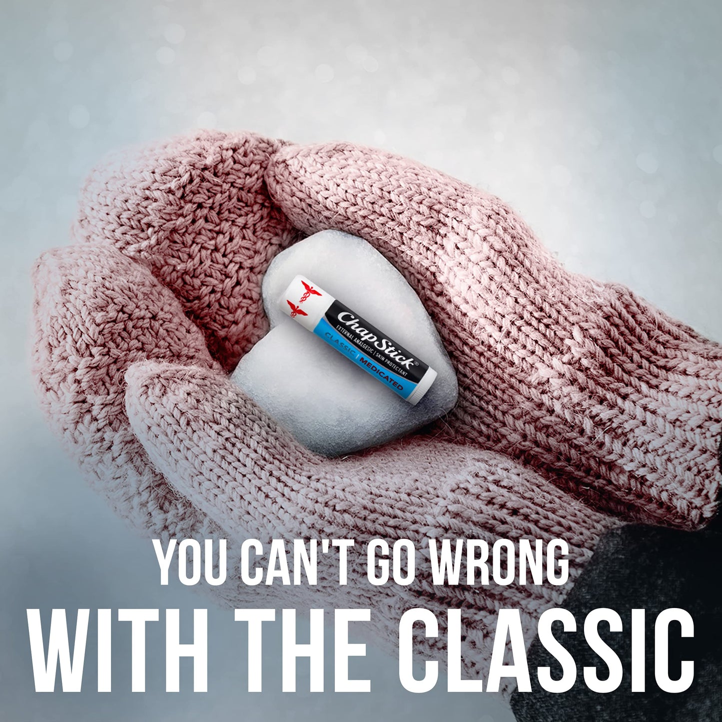 ChapStick Classic Medicated, 0.15 oz, 12-Stick Refill Pack