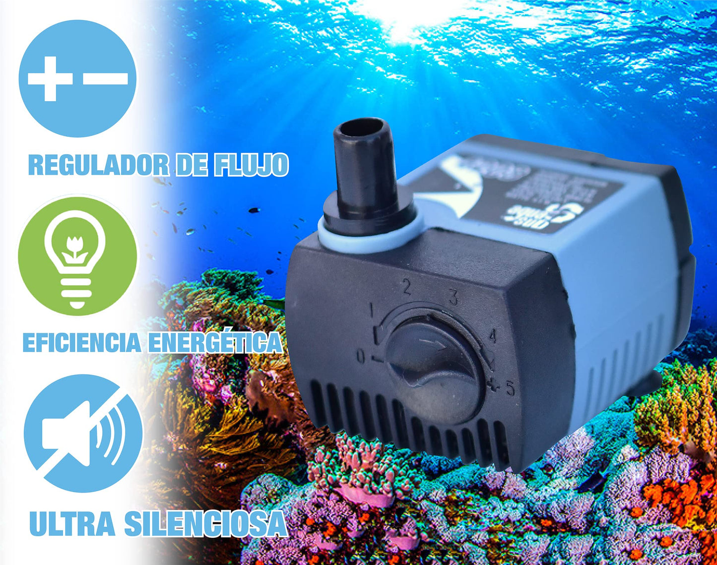 AQUASUB 4203 Bomba Agua 280 L/H .70M 4.5W