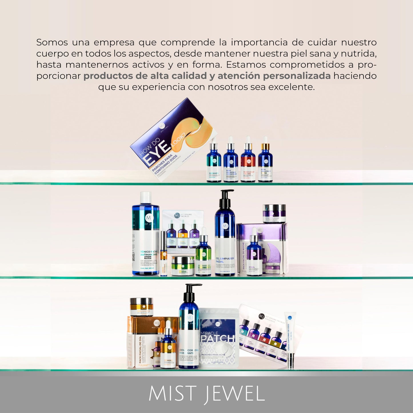 MIST JEWEL Kit sueros faciales Acido Hialurónico, Retinol, Vitamina C + E, Glicólico y Niacinamida | Conjunto de serums Avanzado 5 serum (KIT Facial avanzado)
