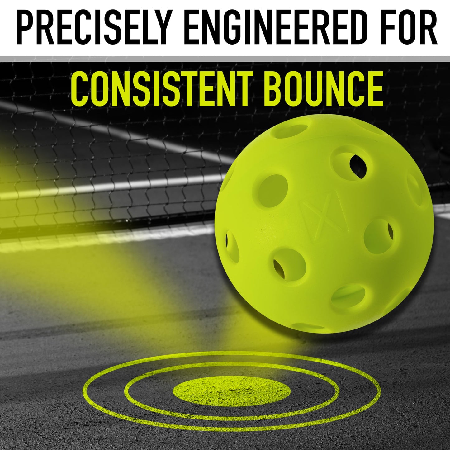 Franklin Sports X-26 - Bolas de Pickleball para Interiores - Bolas de Pickleball para Interiores - Bolas de Torneo aprobadas por Estados Unidos (USAPA) - Paquete de 3 - Verde Lima