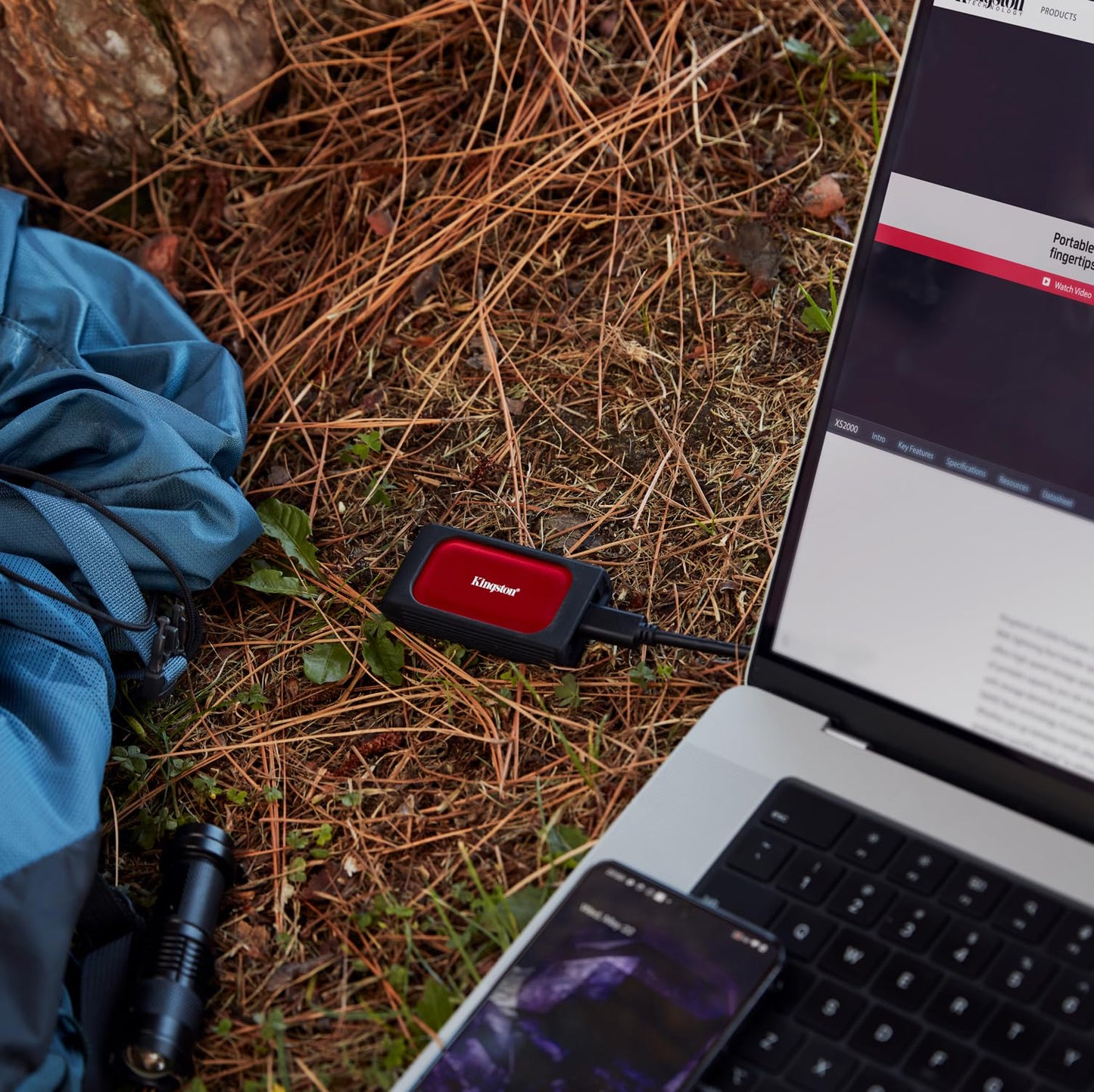 Kingston SSD Externo XS1000R, Capacidad: 2000GB, USB 3.2 Gen 2, Lectura: 1050MB/s, Escritura: 1000MB/s, Color: Rojo, SKU: SXS1000R/2000G