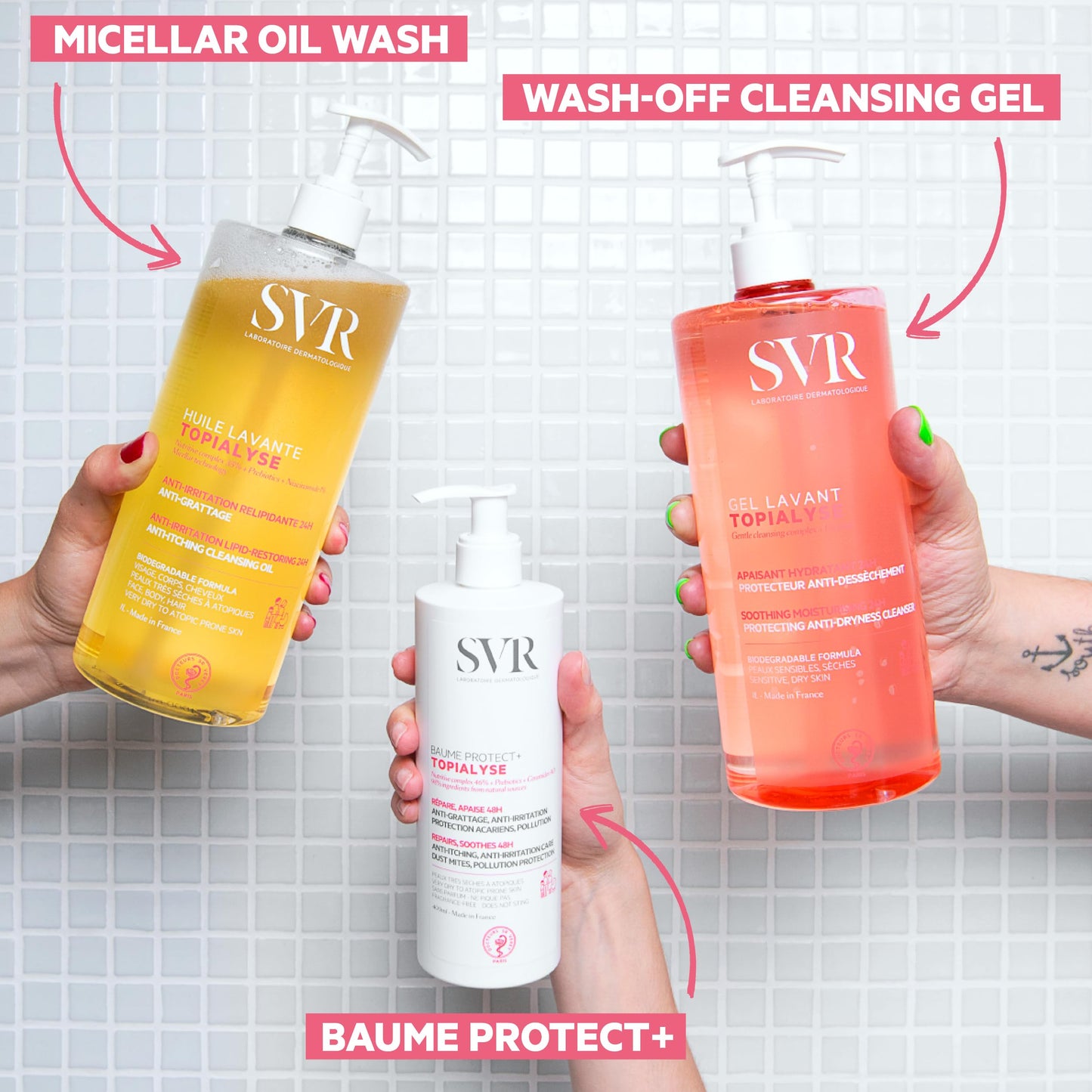 Aceite Limpiador SVR Topialyse para Cuerpo y Rostro 1 L