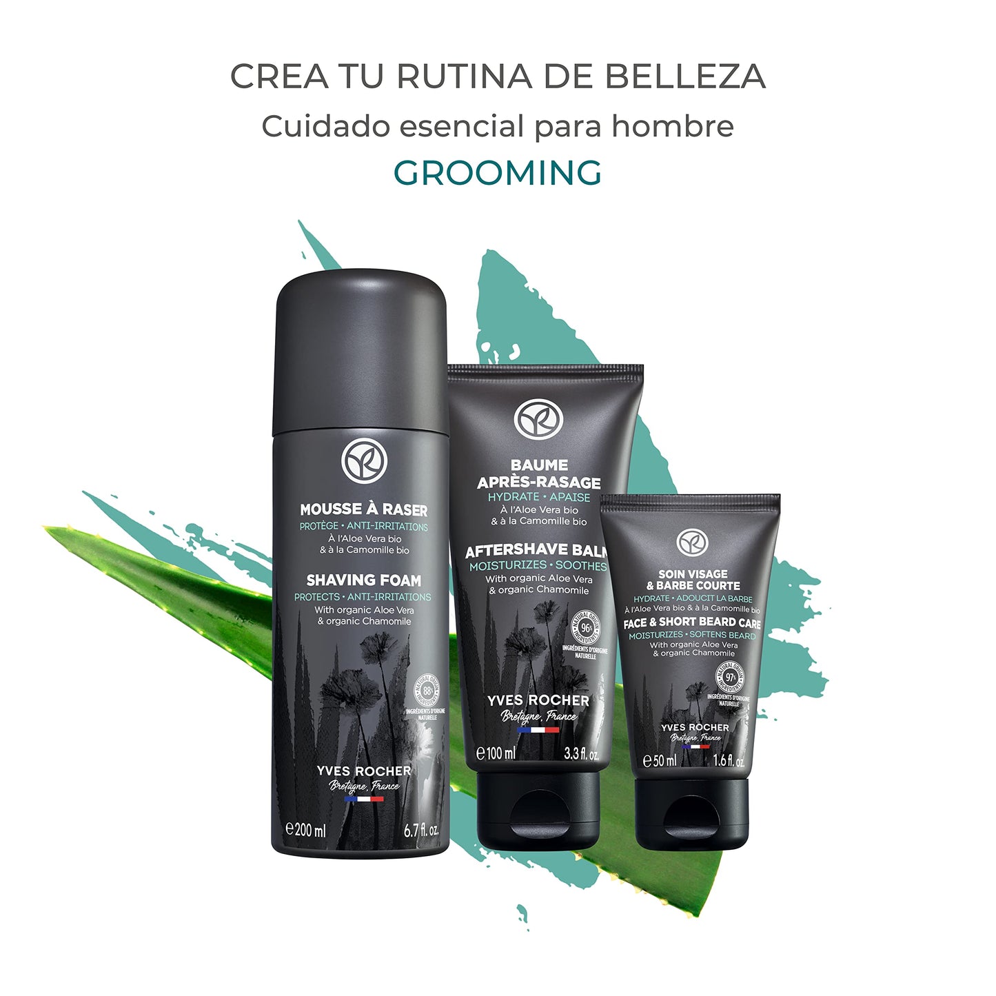 Yves Rocher Crema en Gel para Rostro y Barba (50 ml)