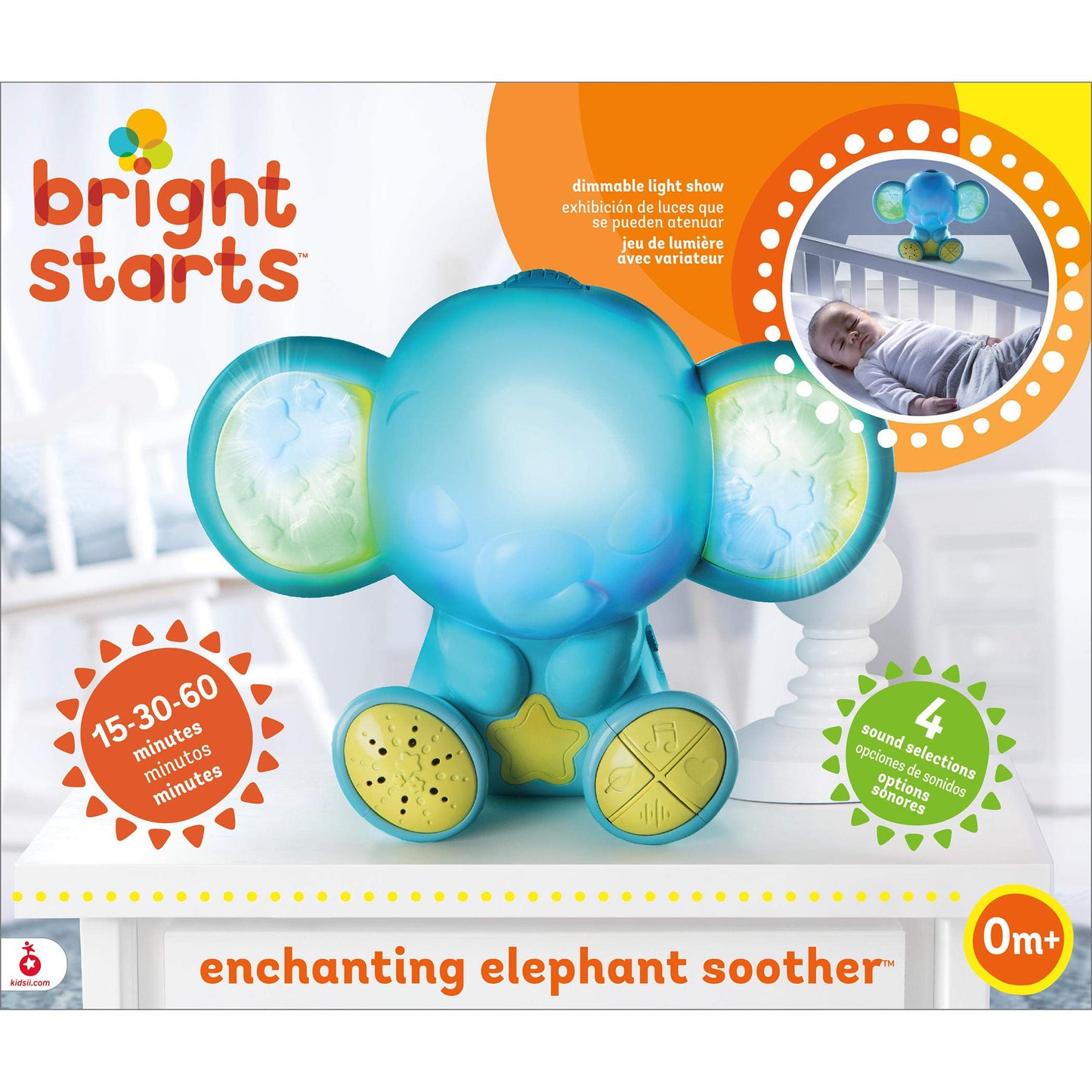 Bright Starts Soother Crib Enchanting Elephant