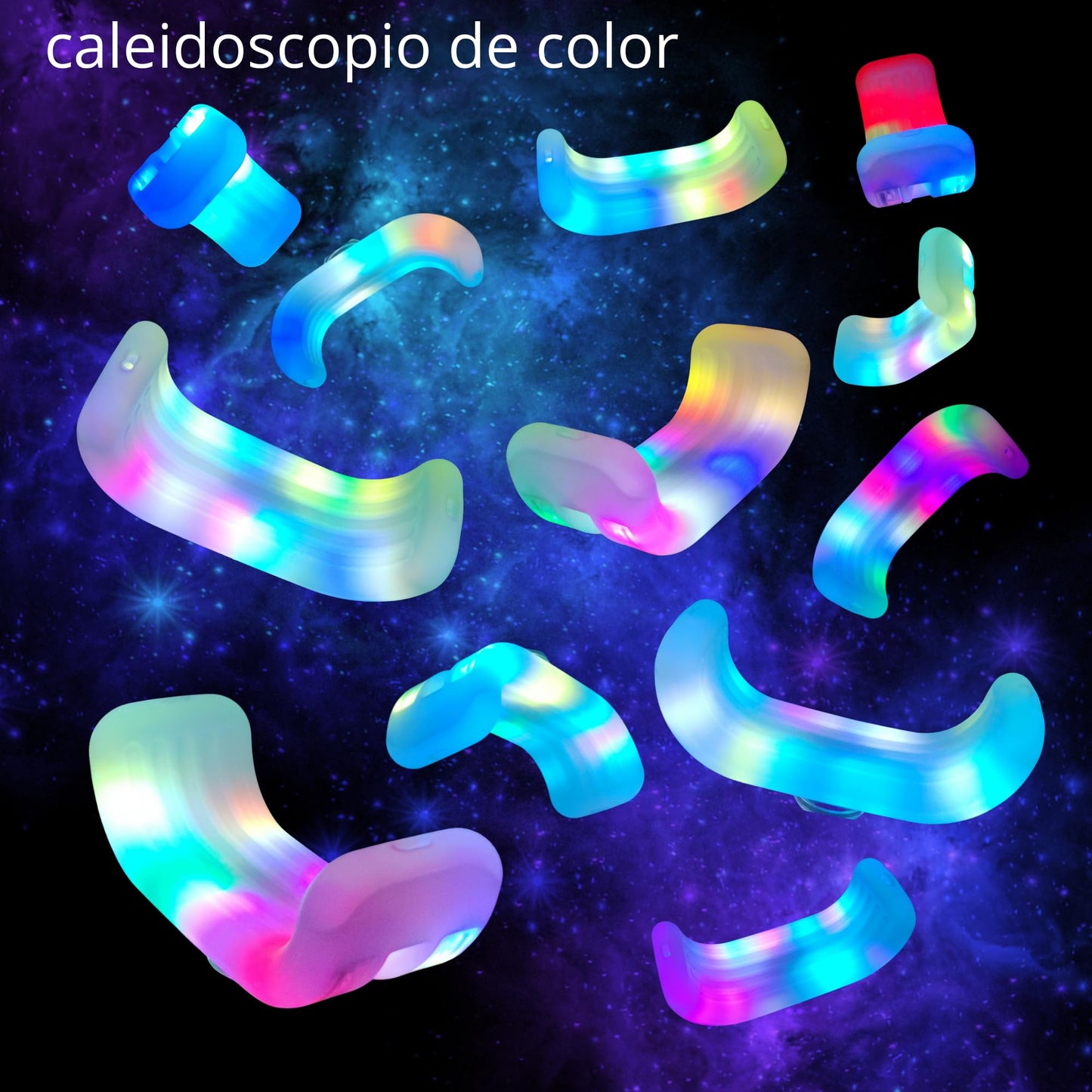 IVREA Asiento de Columpio con Iluminación LED Multicolor Activado por Movimiento - Altura Ajustable, 7 Colores y 8 Efectos de Luz.