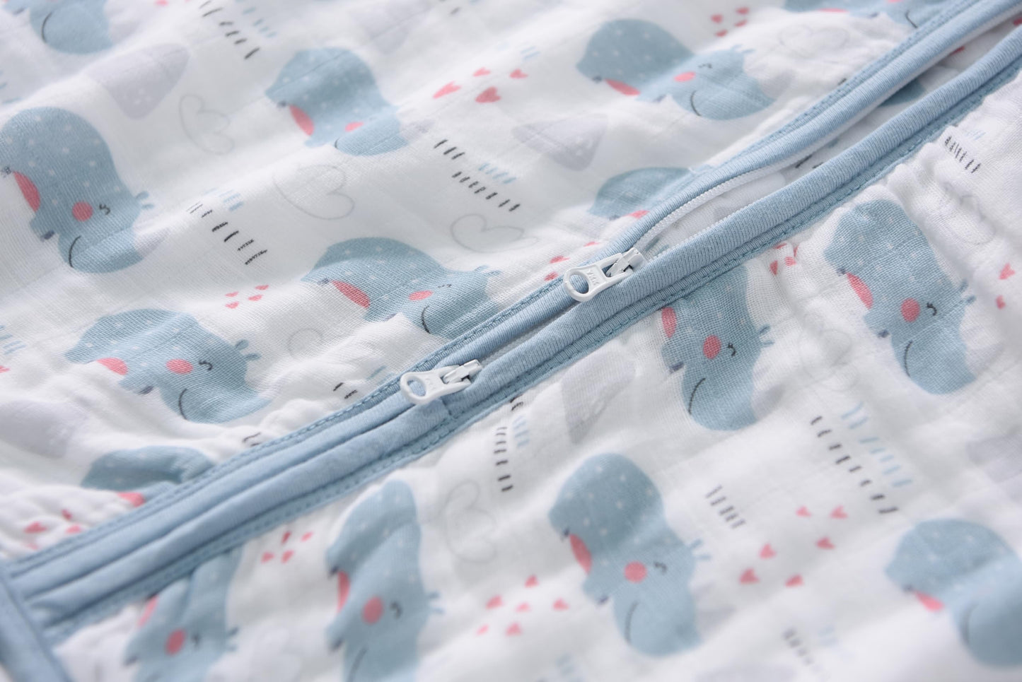 TADO MUSLIN Saco de dormir para bebé, 100 % algodón orgánico, manta para niños pequeños, 0,5 TOG (2-4T)