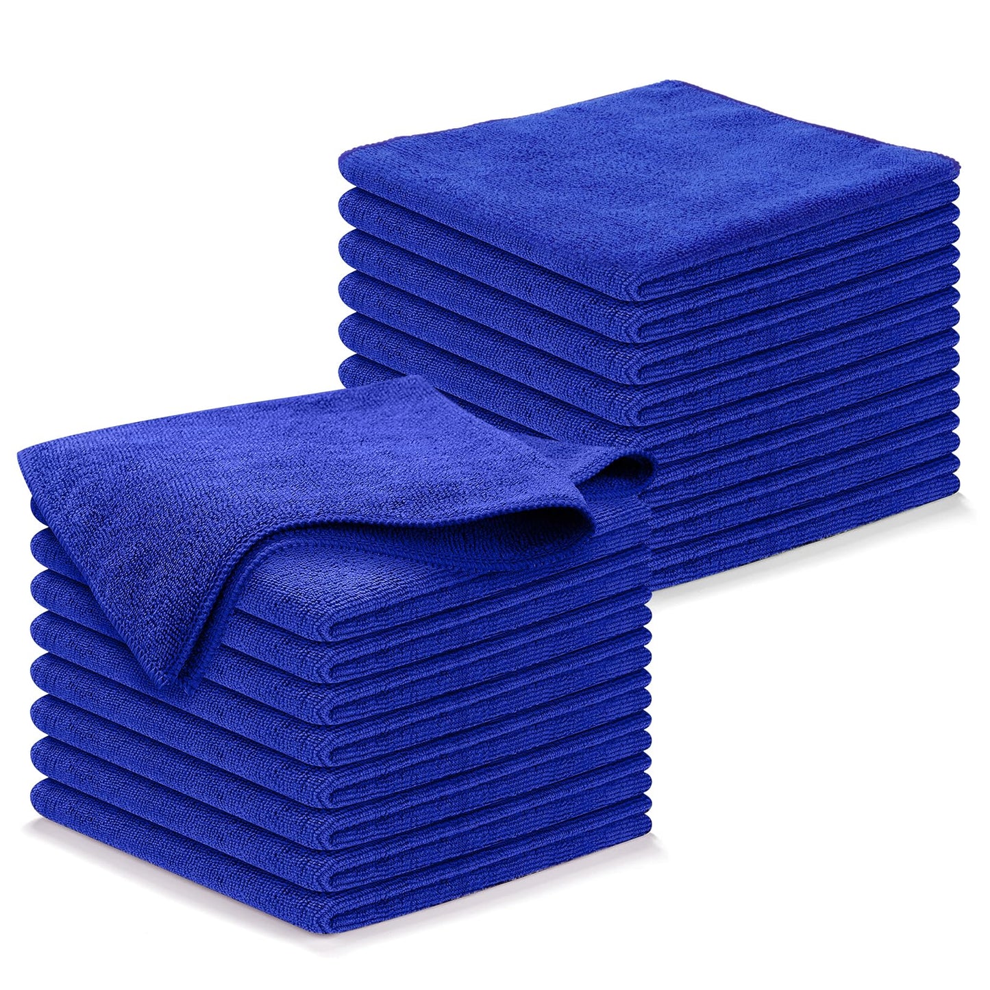 BYHANG Toallas de Microfibra para Coche 18 Piezas, Paños de Limpieza para Autos, Trapos para Lavar y Secar Carros, Suaves, Reutilizables, Absorbentes, para Interior y Exterior