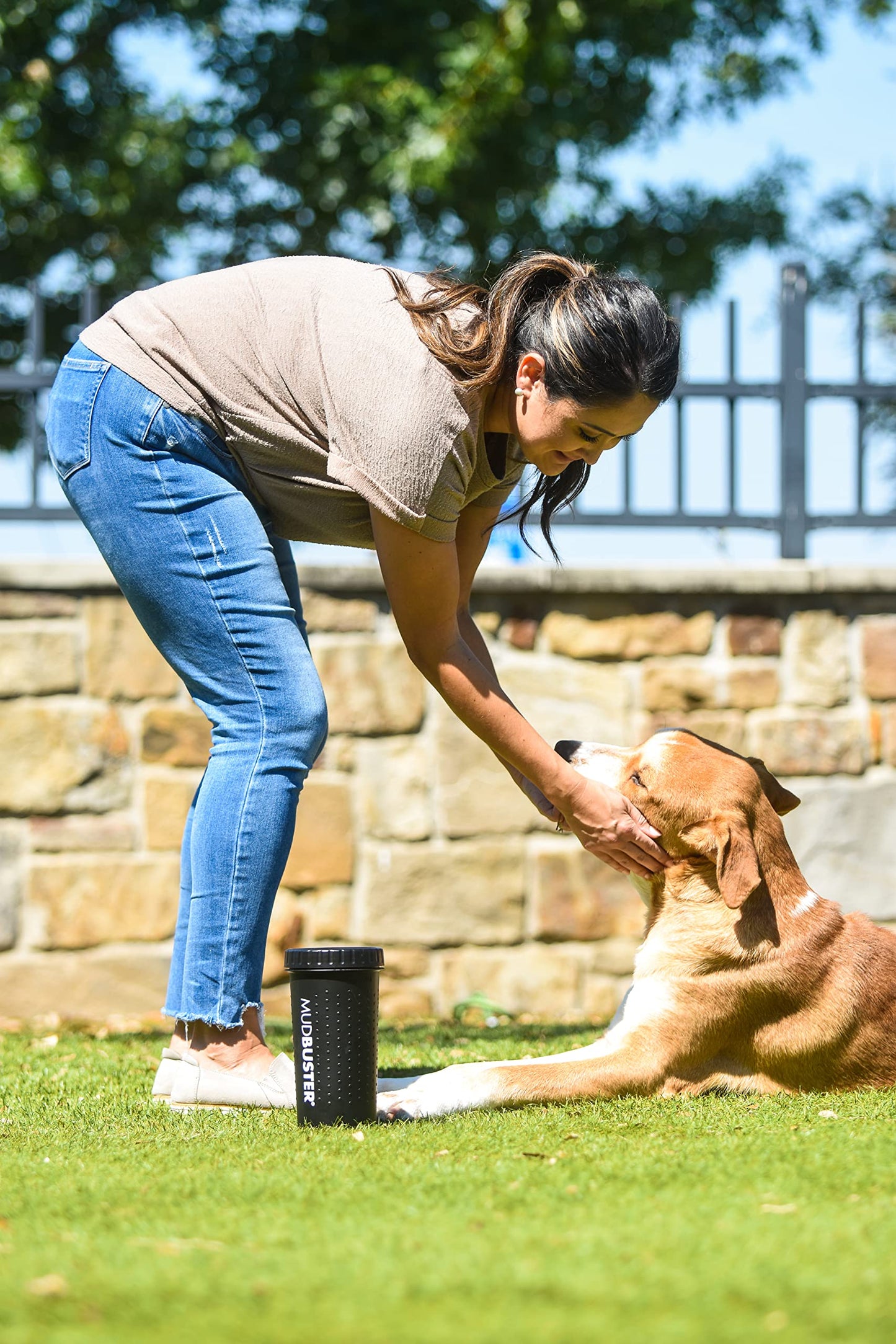 Dexas MudBuster - Limpiador portátil para Patas de Perro, Grande, Negro Mate, edición Especial (PW72025-22WP)