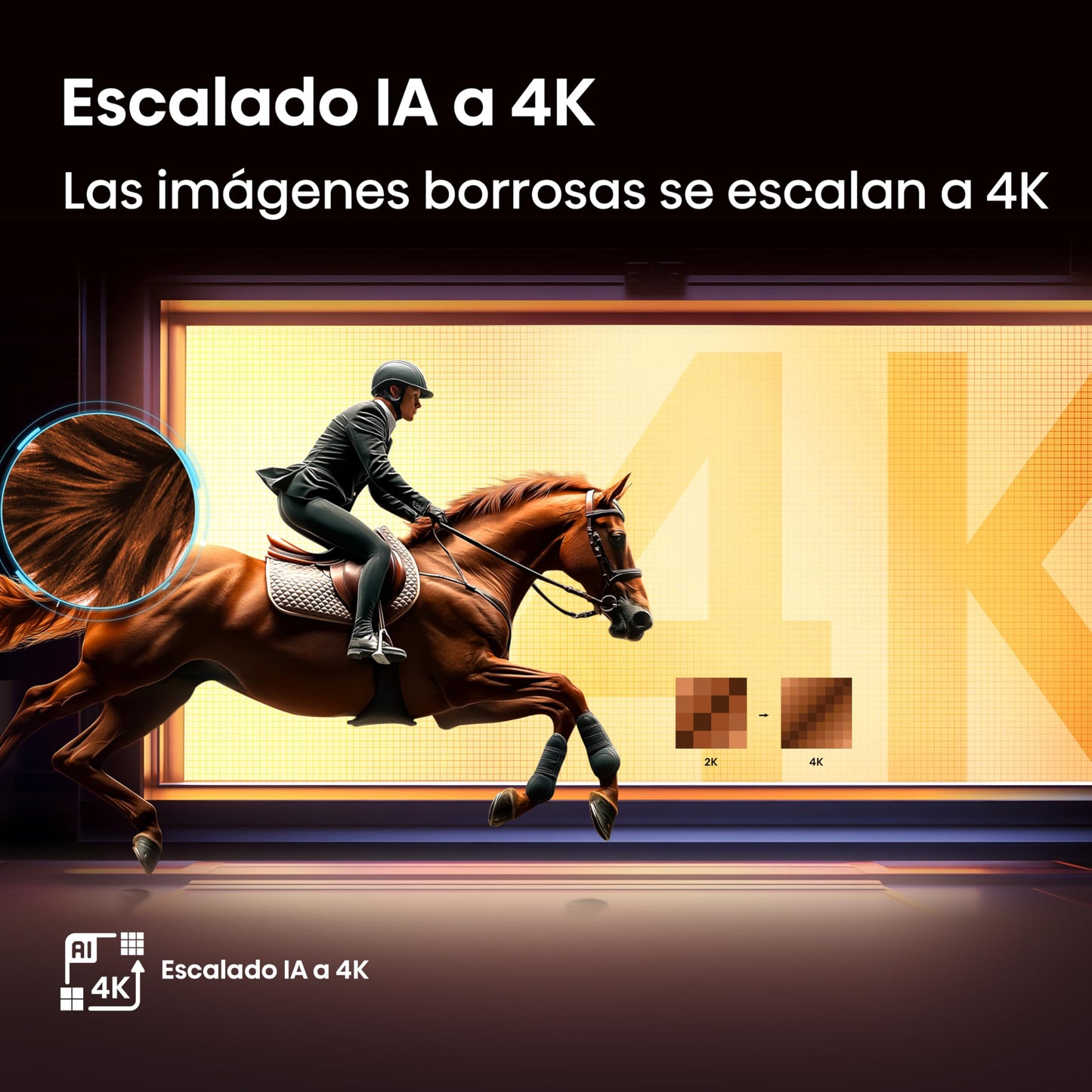 Hisense Television QD6QFM(Modelo 2025) Pantalla 75 Pulgadas,QLED Smart Fire TV UHD 4K,Control Remoto por Voz con Alexa,Escalado AI a 4K,Dolby Vision Atmos, Modo de Juego Plus
