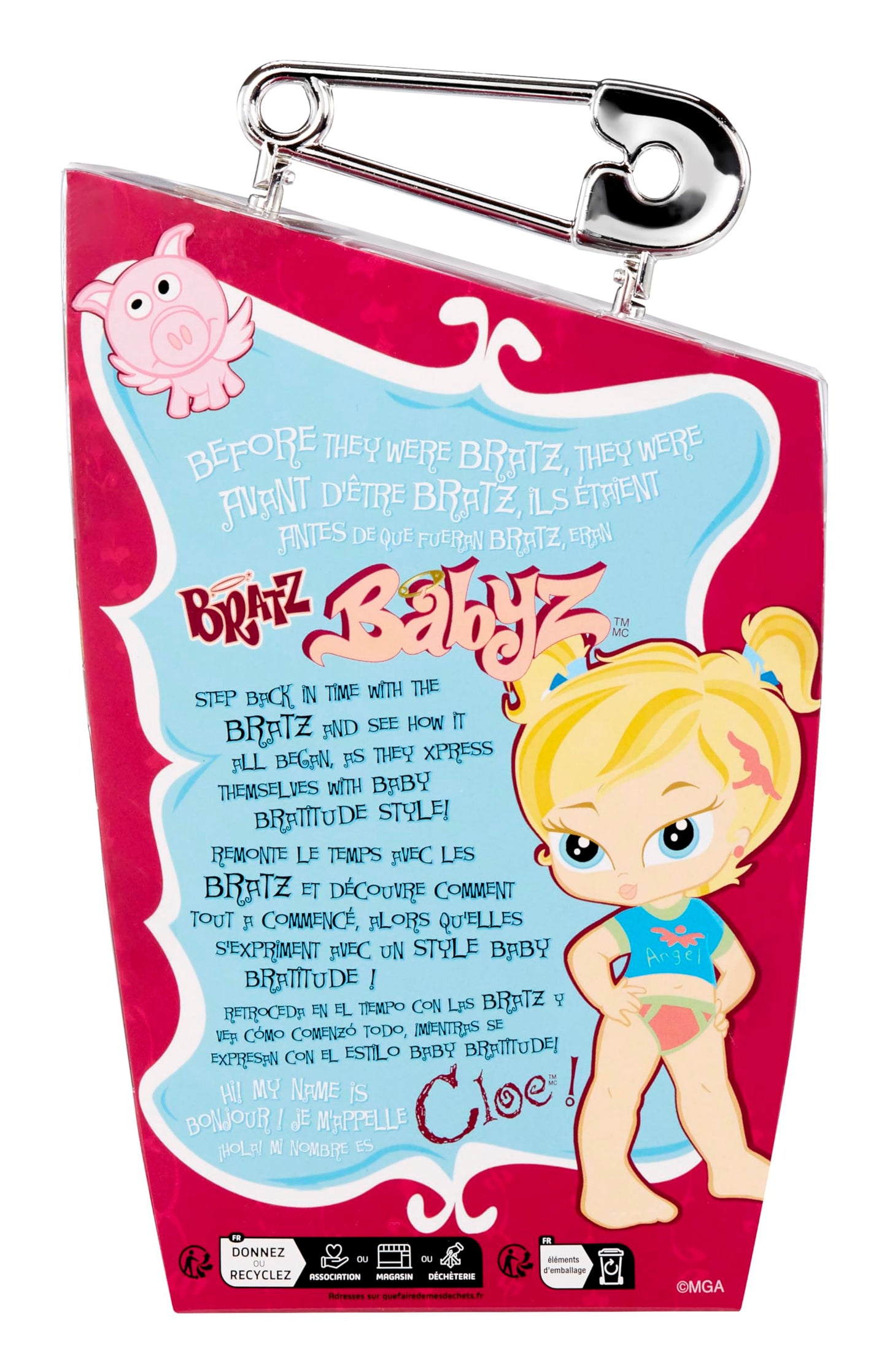 Bratz Babyz Muñeca de Moda Coleccionable - Cloe - con Ropa Real y Mascota - Juguete para niños y niñas - Edad: 6+ años