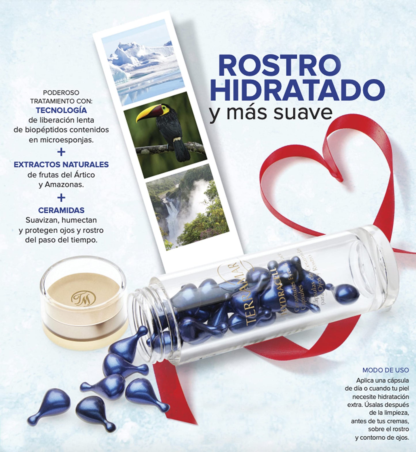 Terramar | HYDRACELL CÁPSULAS DE CERAMIDAS PARA OJOS Y ROSTRO / 30 Cápsulas, 9 ml
