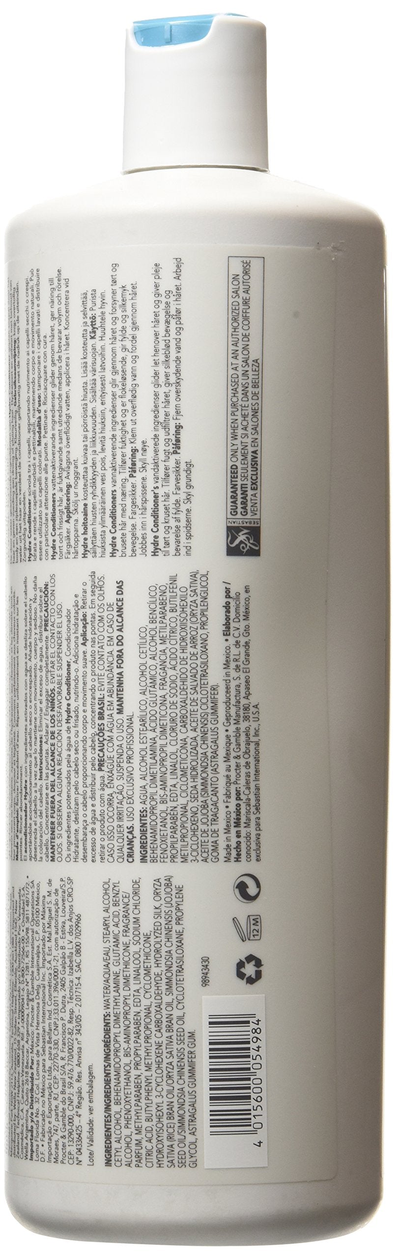 Acondicionador Hidratante Sebastian Hydre 1000ml