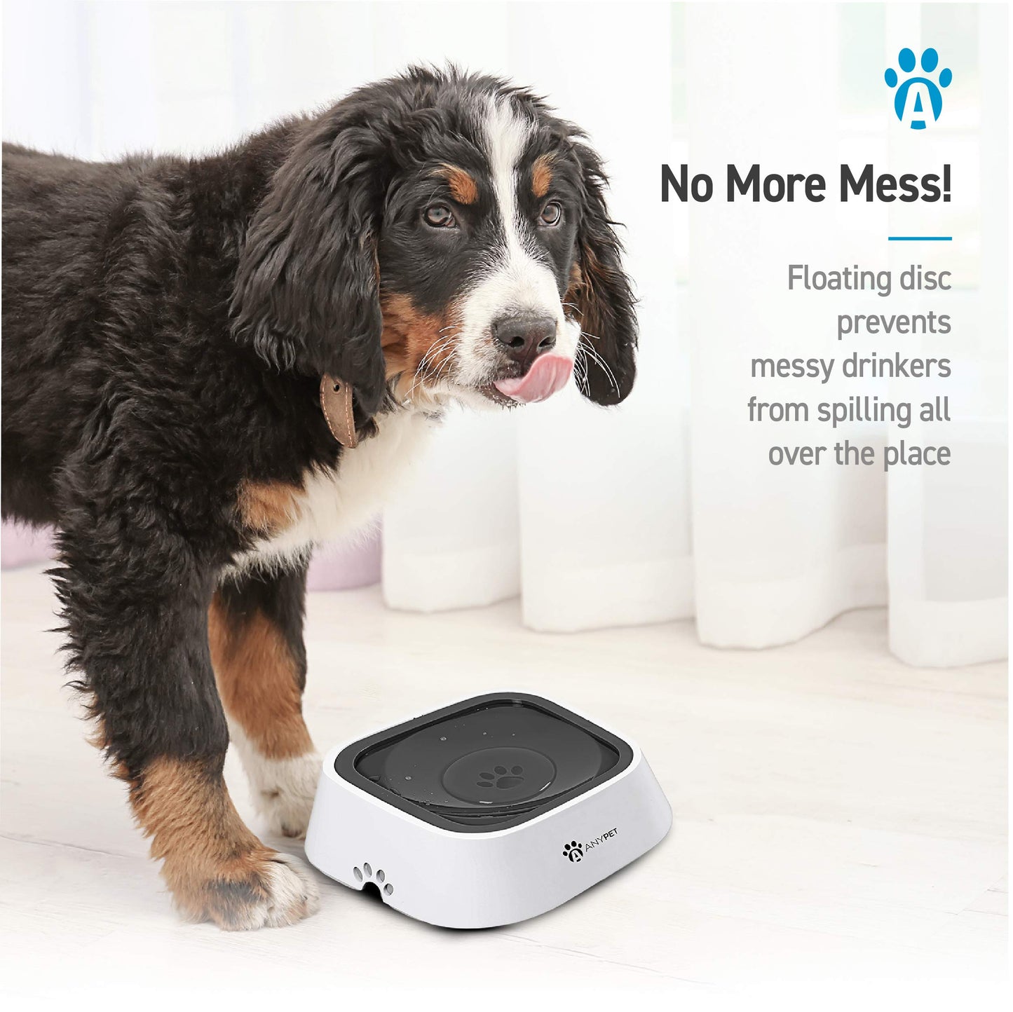 ANYPET Cuenco de Agua para Perros sin derrames, antisalpicaduras, alimentador de Agua para Mascotas, a Prueba de derrames, Cuencos de Viaje para Perros y Gatos Grandes, medianos y pequeños